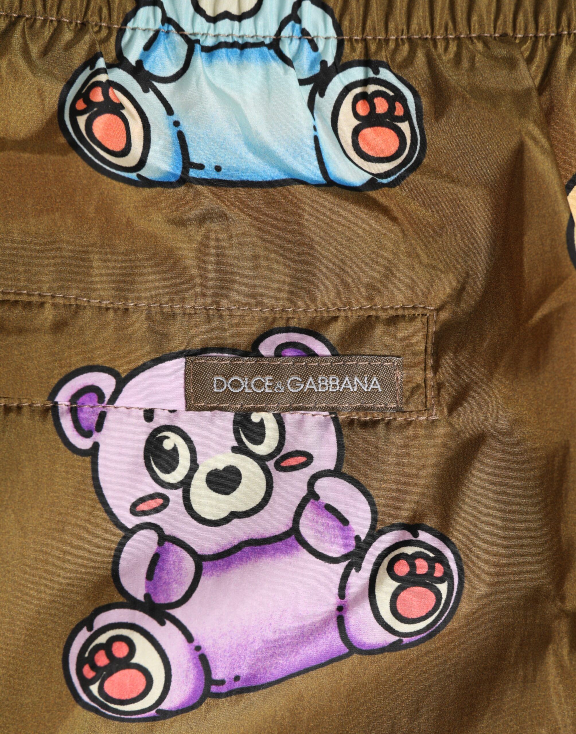 Multicolor Teddy Bear Men Shorts Men's Swimwear - Dolce & Gabbana - Modalova