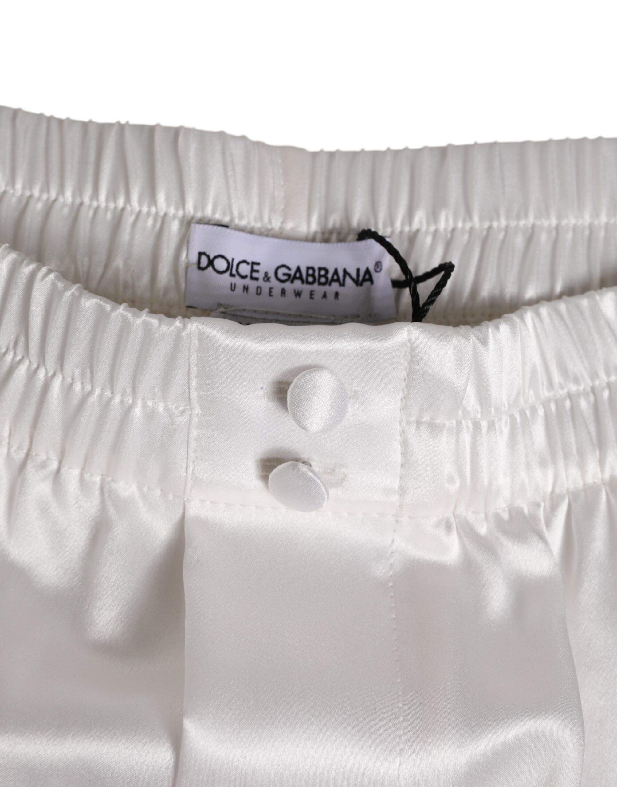 Silk Satin Elastic Men Boxer Short Men's Swimwear - Dolce & Gabbana - Modalova