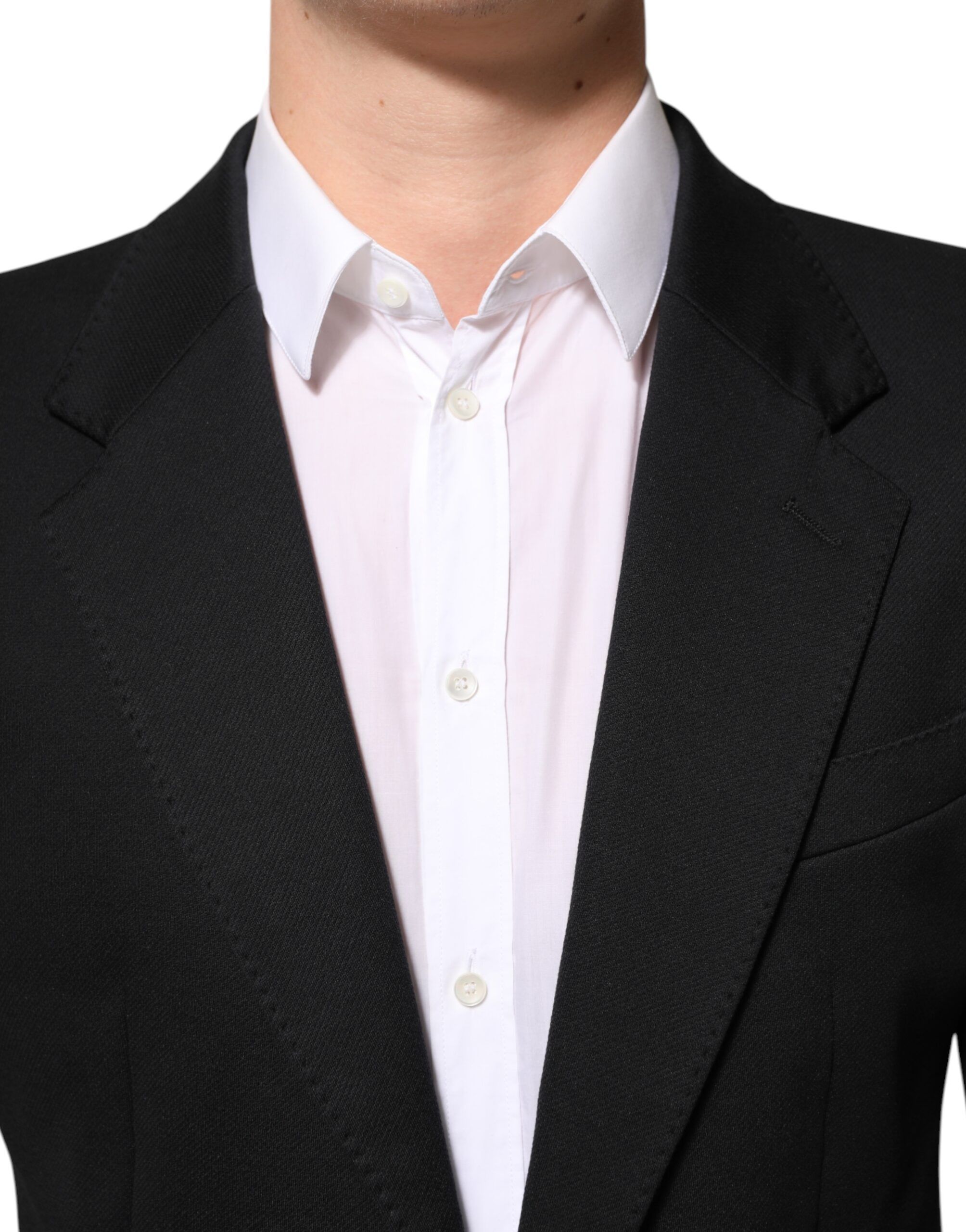 Dark Cotton Men Jacket Coat Blazer Men's Suit - Dolce & Gabbana - Modalova
