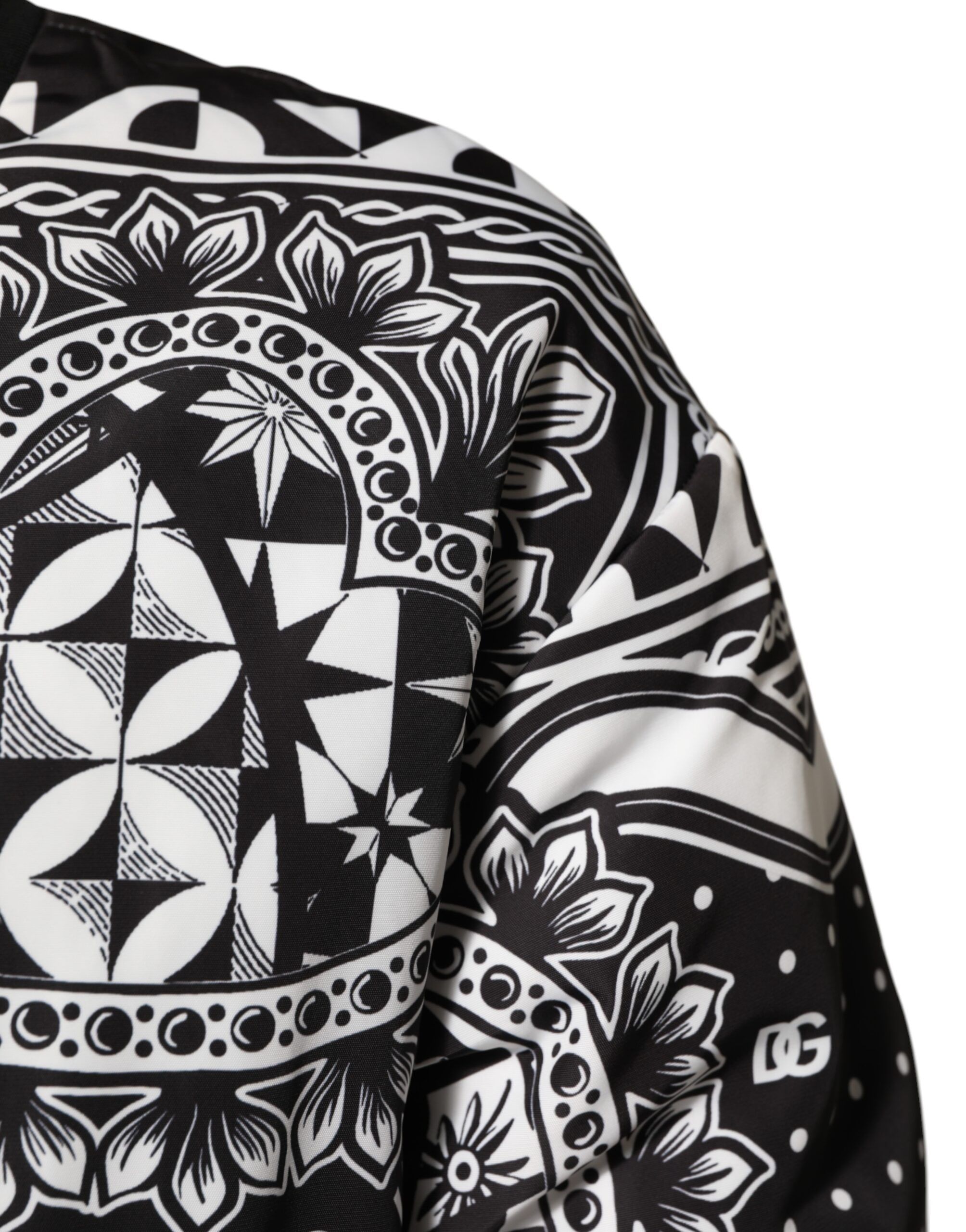 Black White Bandana Print Bomber Men's Jacket (Pre-Owned) - Dolce & Gabbana - Modalova