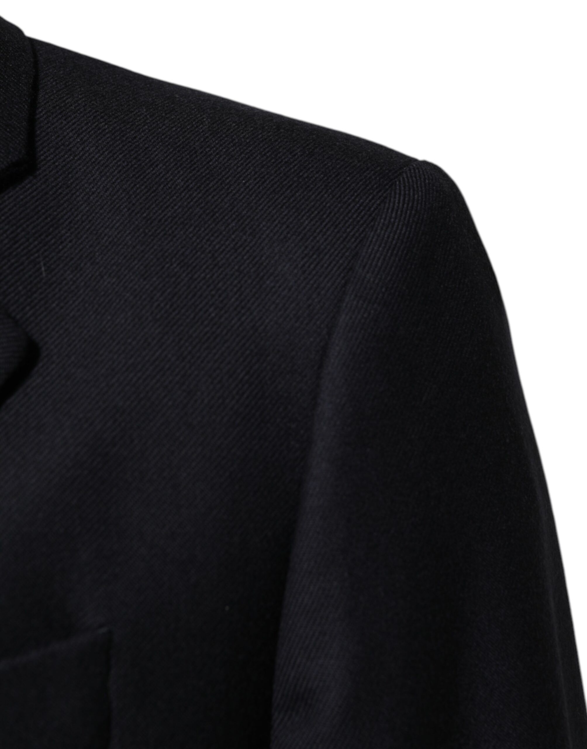 Dark Wool Men Jacket Coat Blazer Men's Suit - Dolce & Gabbana - Modalova