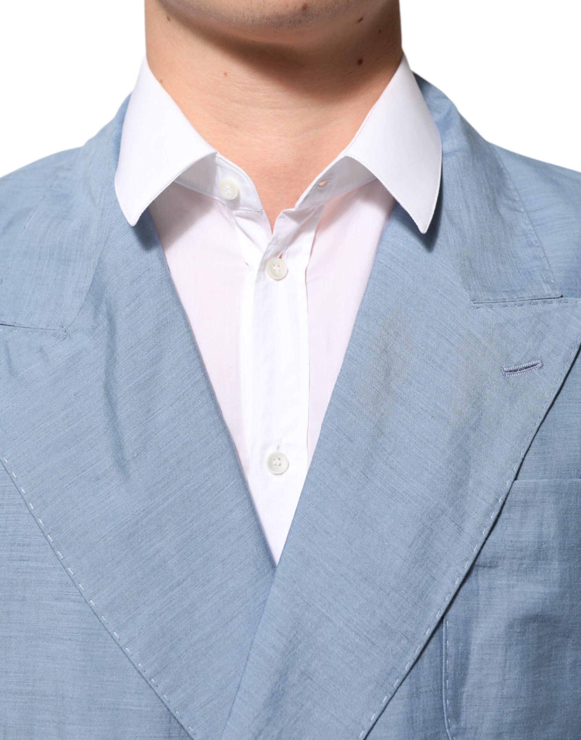Linen Double Breasted Men Jacket Men's Blazer - Dolce & Gabbana - Modalova