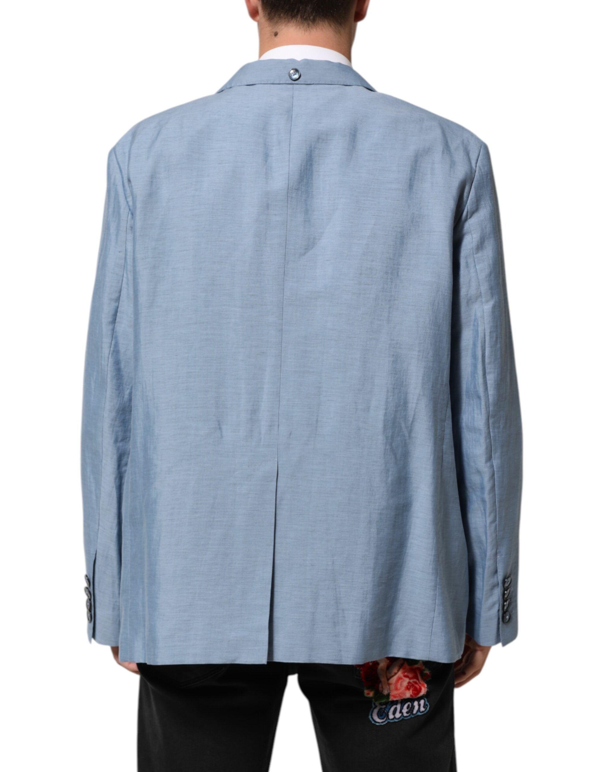 Linen Double Breasted Men Jacket Men's Blazer (Pre-Owned) - Dolce & Gabbana - Modalova
