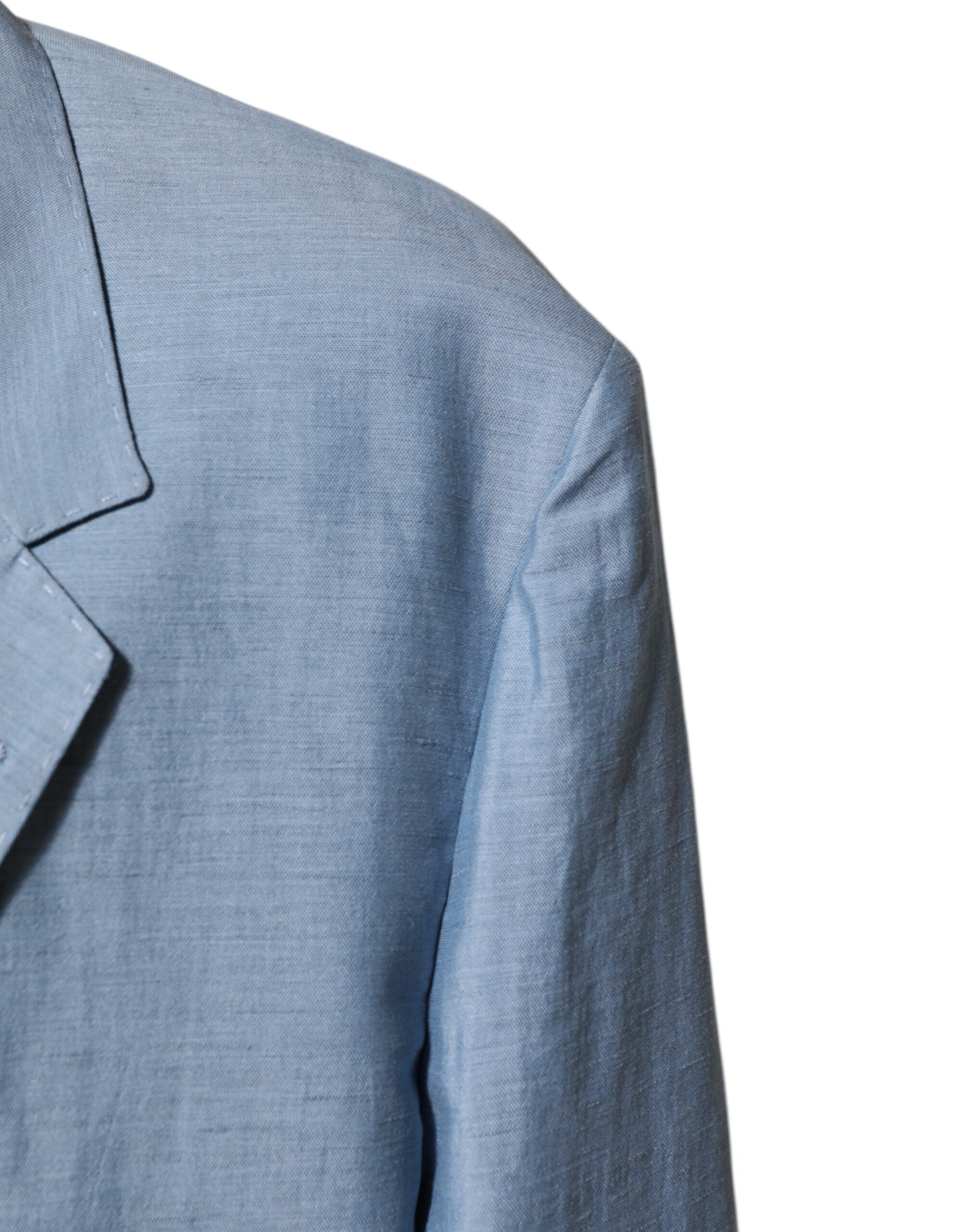 Linen Double Breasted Men Jacket Men's Blazer (Pre-Owned) - Dolce & Gabbana - Modalova