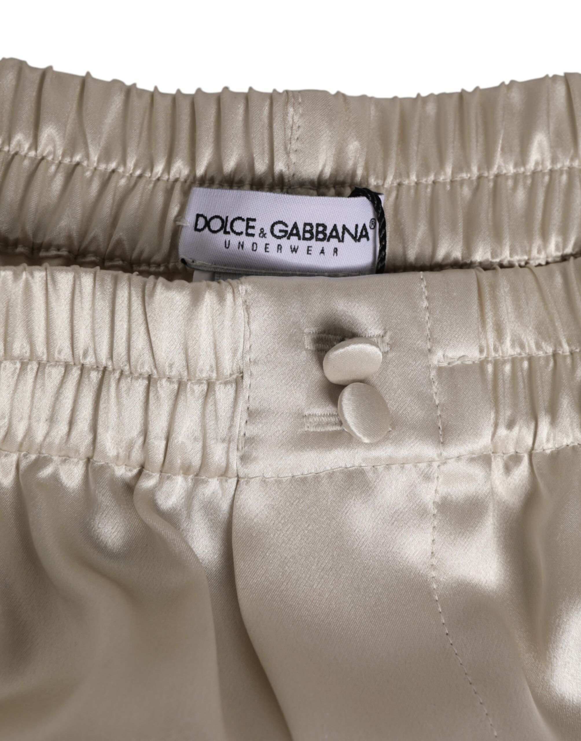 Silk Satin Elastic Men Boxer Short Men's Swimwear - Dolce & Gabbana - Modalova