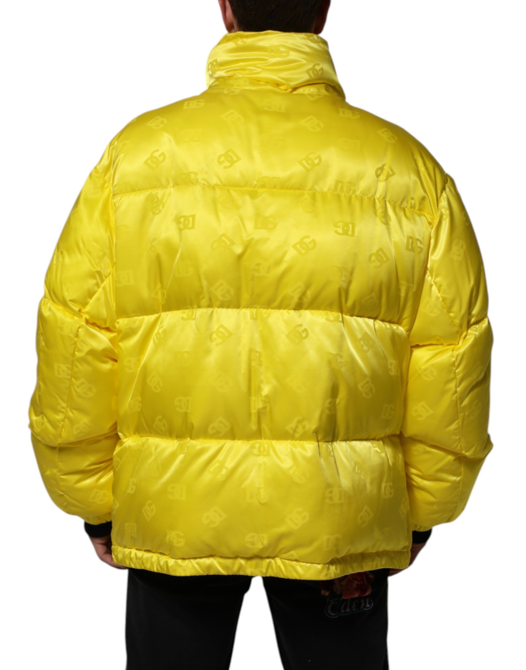 Nylon Logo Puffer Bomber Men Men's Jacket (Pre-Owned) - Dolce & Gabbana - Modalova