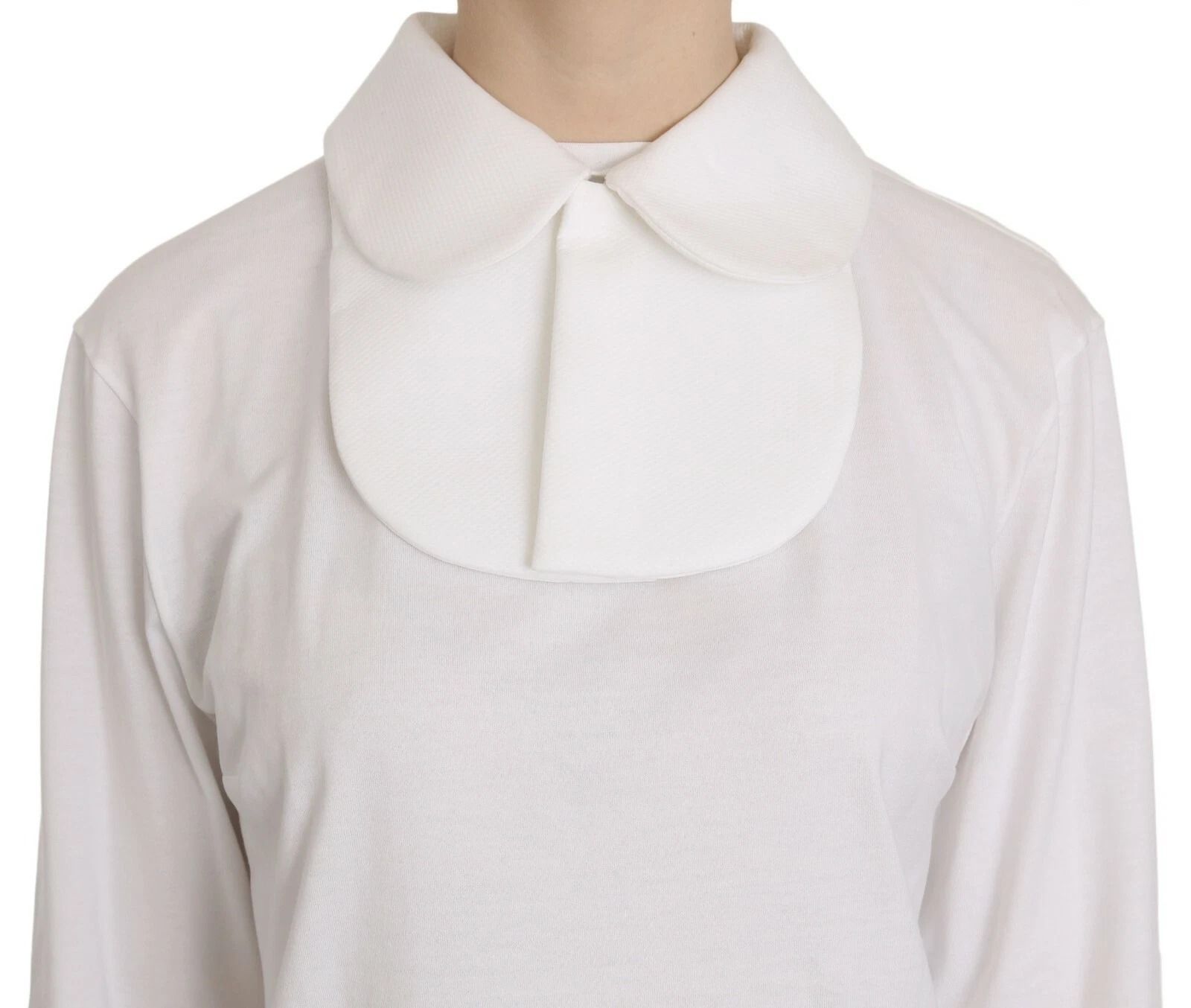 Cotton Longsleeve Collared Women's Blouse - Dolce & Gabbana - Modalova