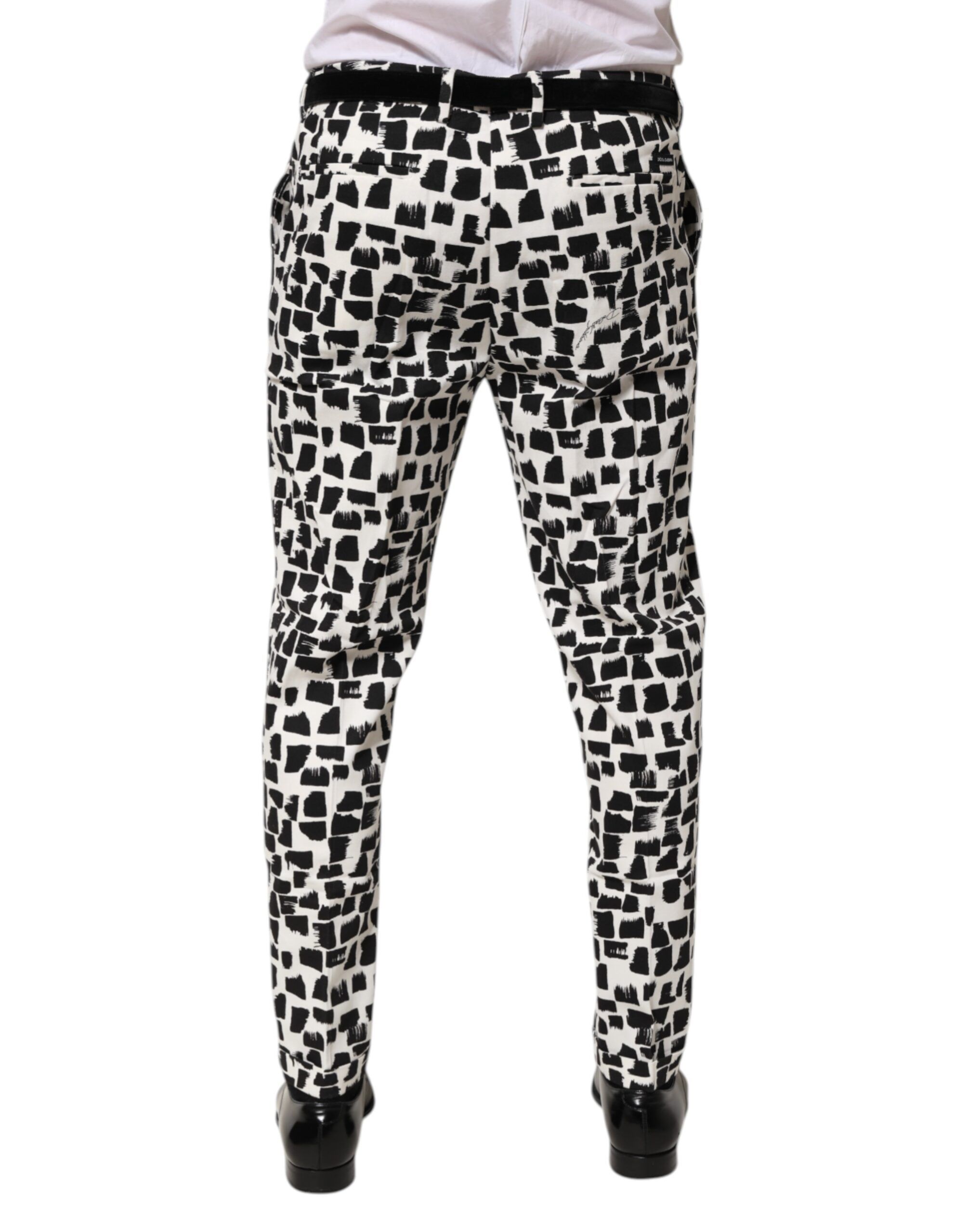 Abstract Print Cotton Blend Men's Pants - Dolce & Gabbana - Modalova
