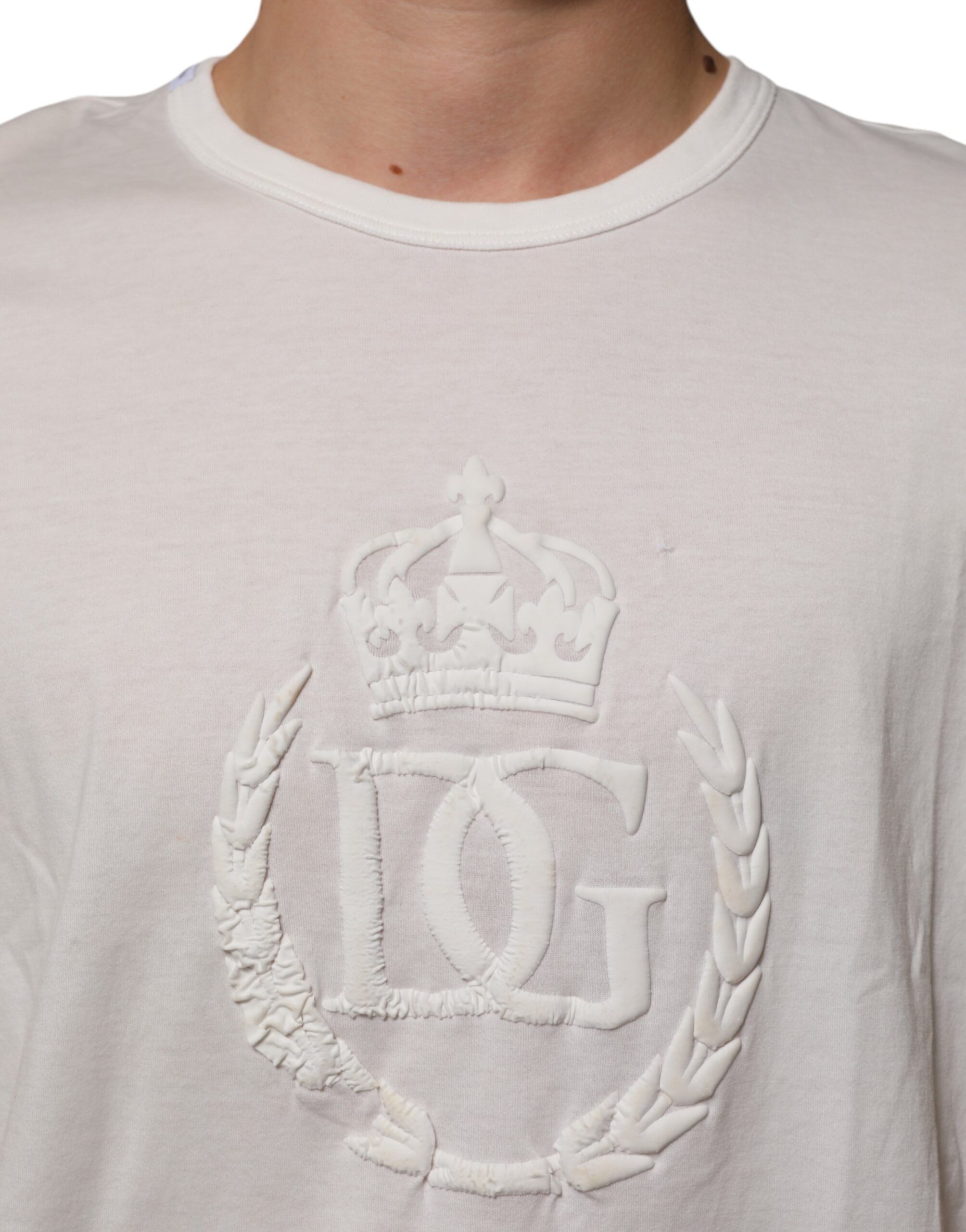 Cotton DG Crown Embossed Men Men's T-shirt (Pre-Owned) - Dolce & Gabbana - Modalova