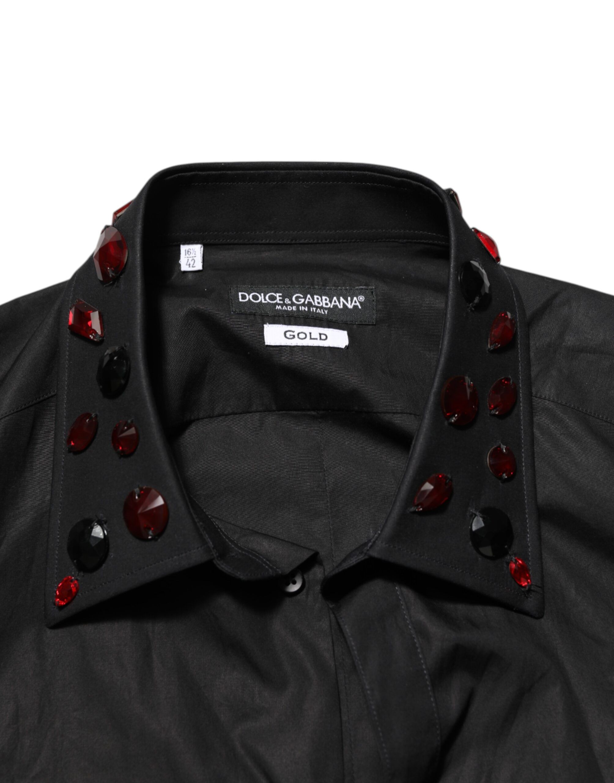 Cotton Embellished Collar Men’s Men's Shirt - Dolce & Gabbana - Modalova