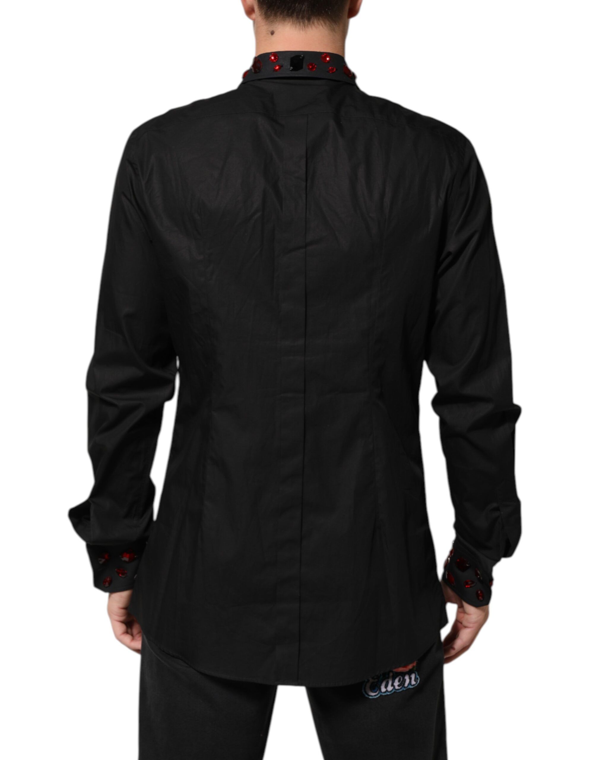 Cotton Embellished Collar Men’s Men's Shirt - Dolce & Gabbana - Modalova