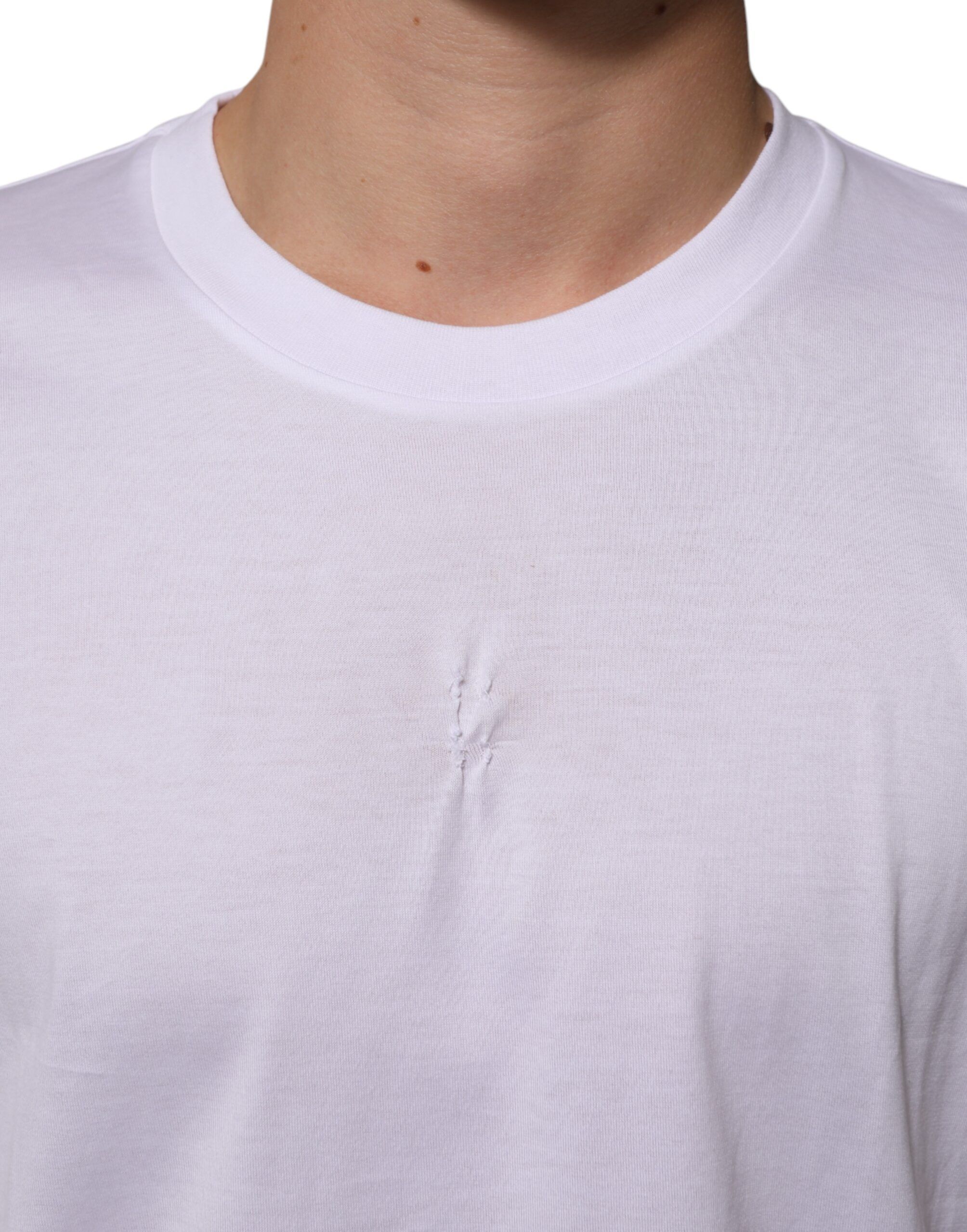 Cotton Logo Patch Crew Neck Men Men's T-shirt (Pre-Owned) - Dolce & Gabbana - Modalova