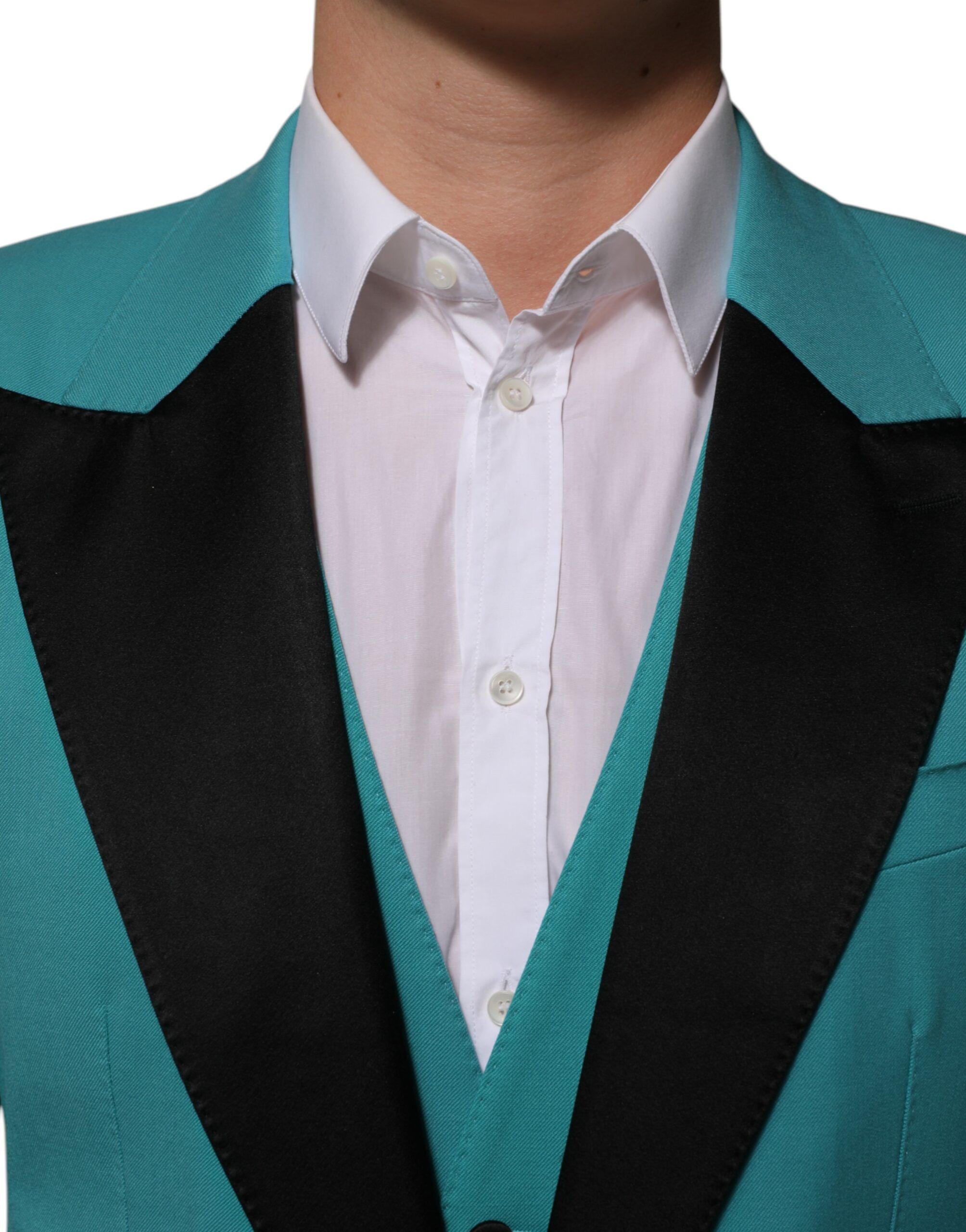Cyan 3 Piece Wool Silk Blend Suit Men's SICILIA (Pre-Owned) - Dolce & Gabbana - Modalova