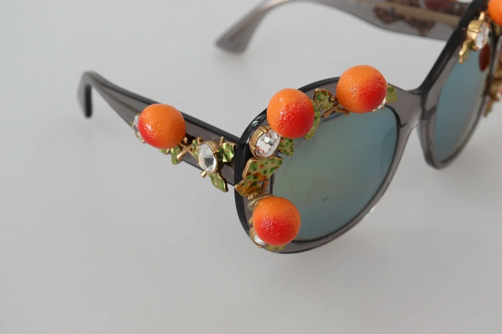 DG4283B Acetate Crystals Orange Appliques Women's Sunglasses (Pre-Owned) - Dolce & Gabbana - Modalova