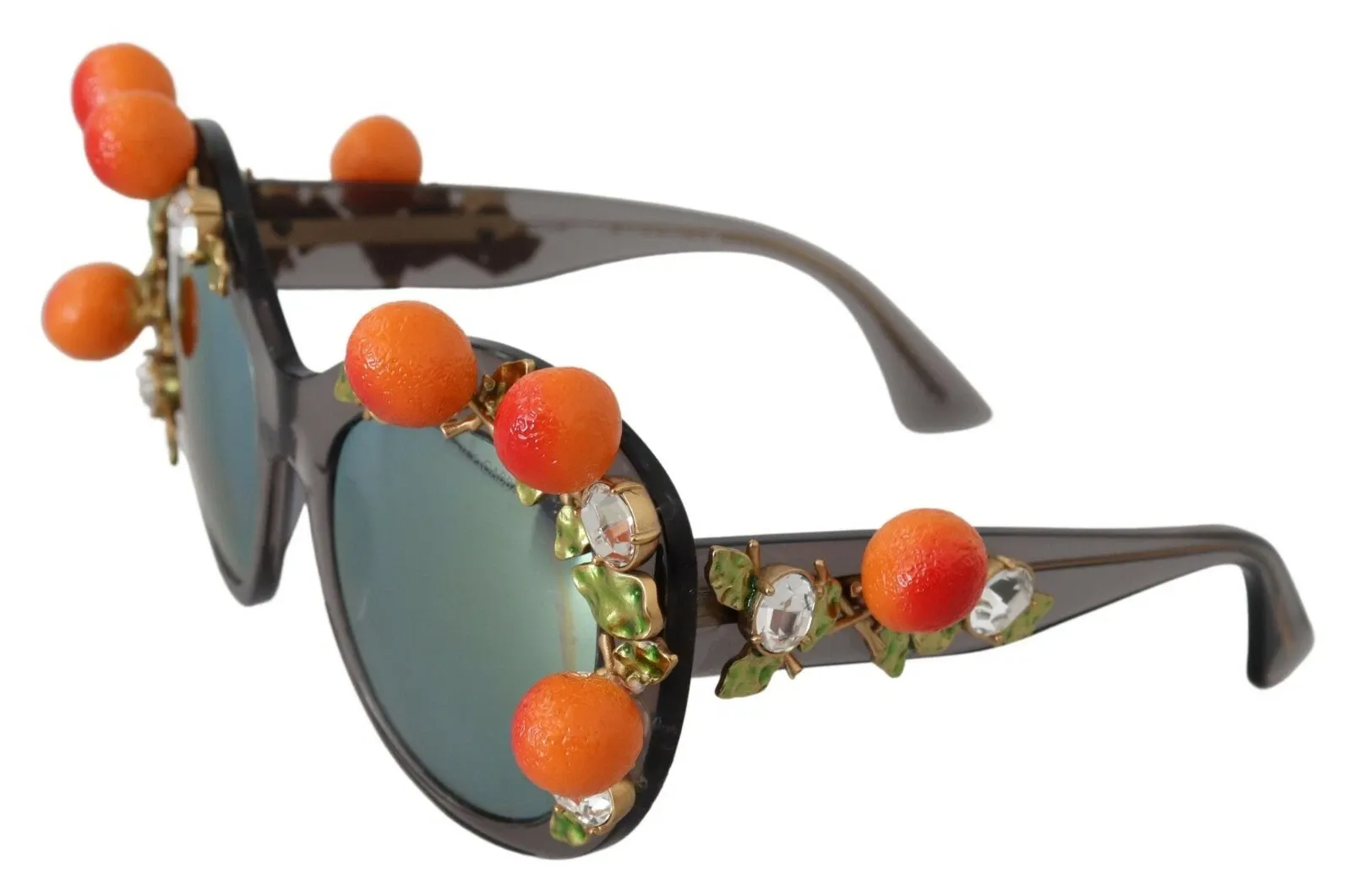 DG4283B Acetate Crystals Orange Appliques Women's Sunglasses (Pre-Owned) - Dolce & Gabbana - Modalova