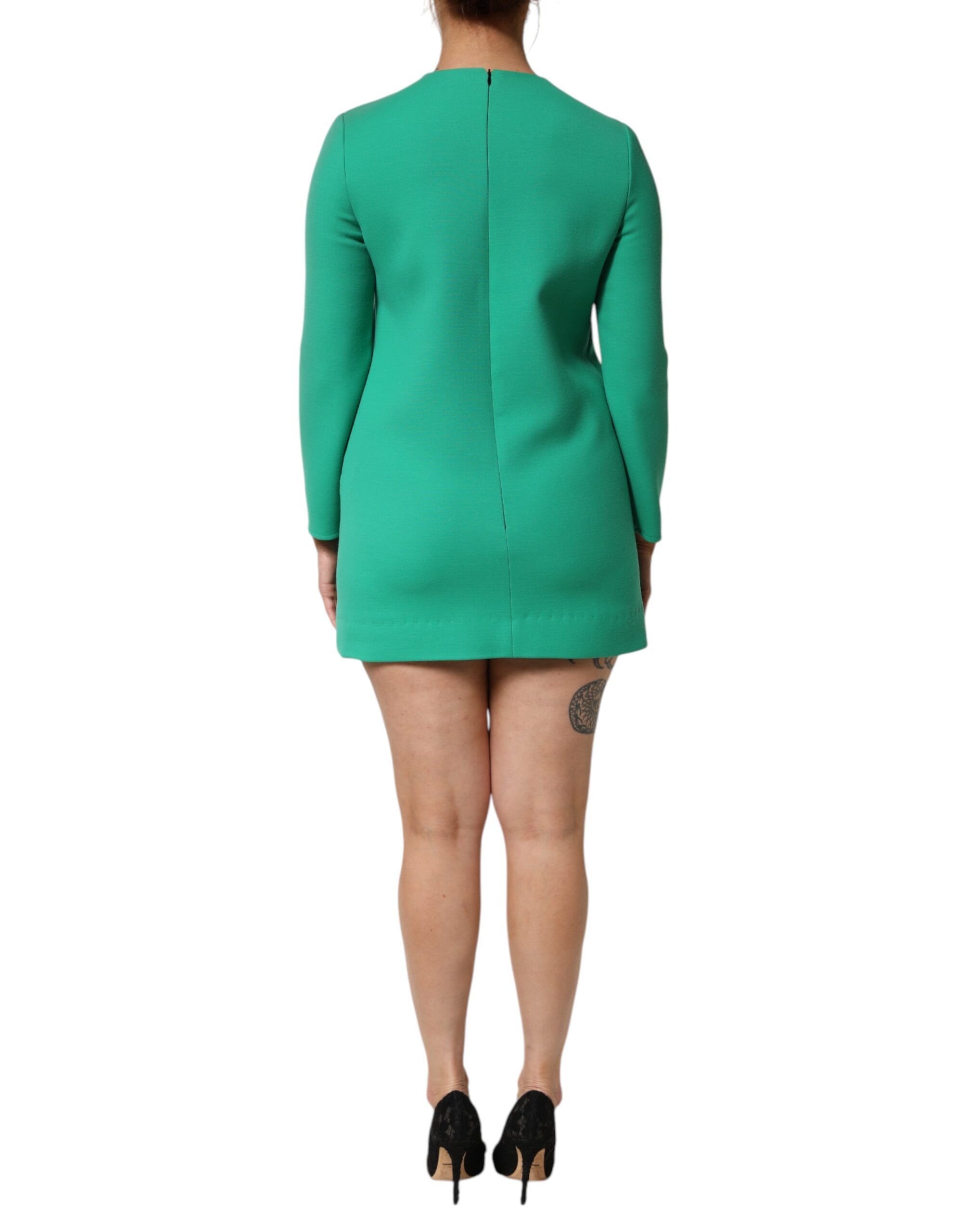 Viscose Acetate Mini Long Sleeve Women's Dress - Dolce & Gabbana - Modalova
