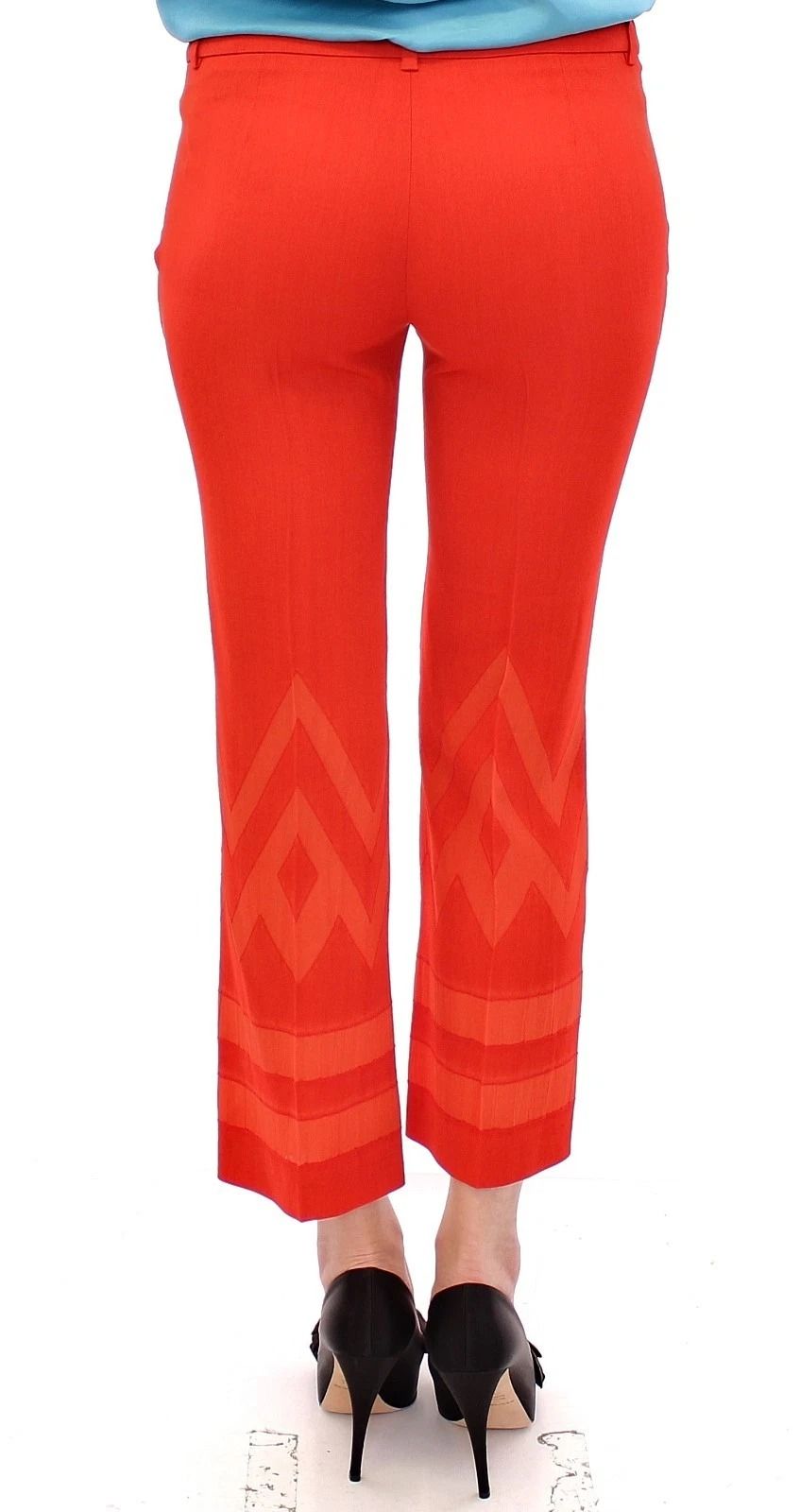 Women's Cropped 3/4 Short Nude Capri Women's Pants - Versace Collection - Modalova