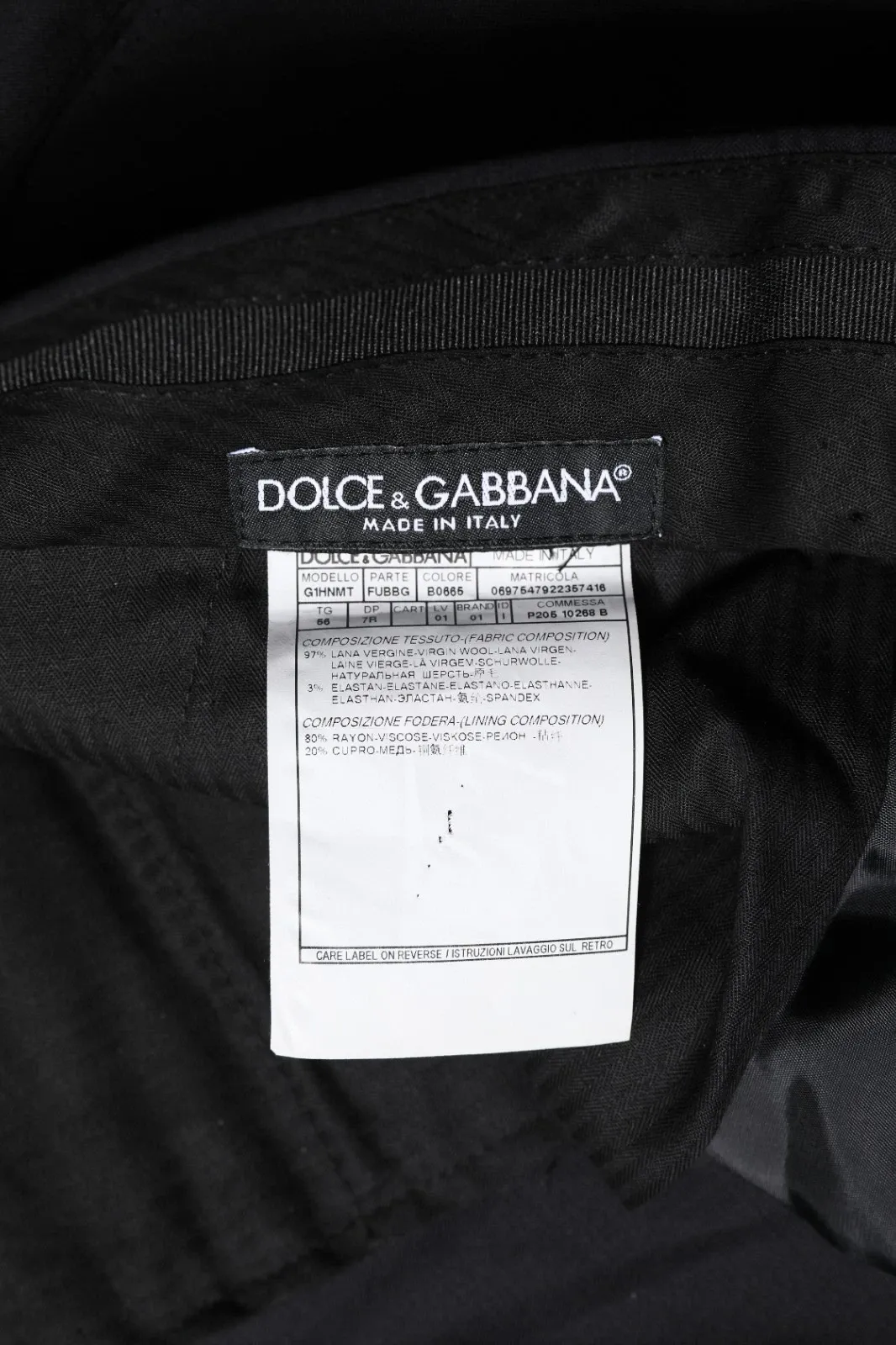 Wool Formal Dress Men Trousers Men's Pants - Dolce & Gabbana - Modalova