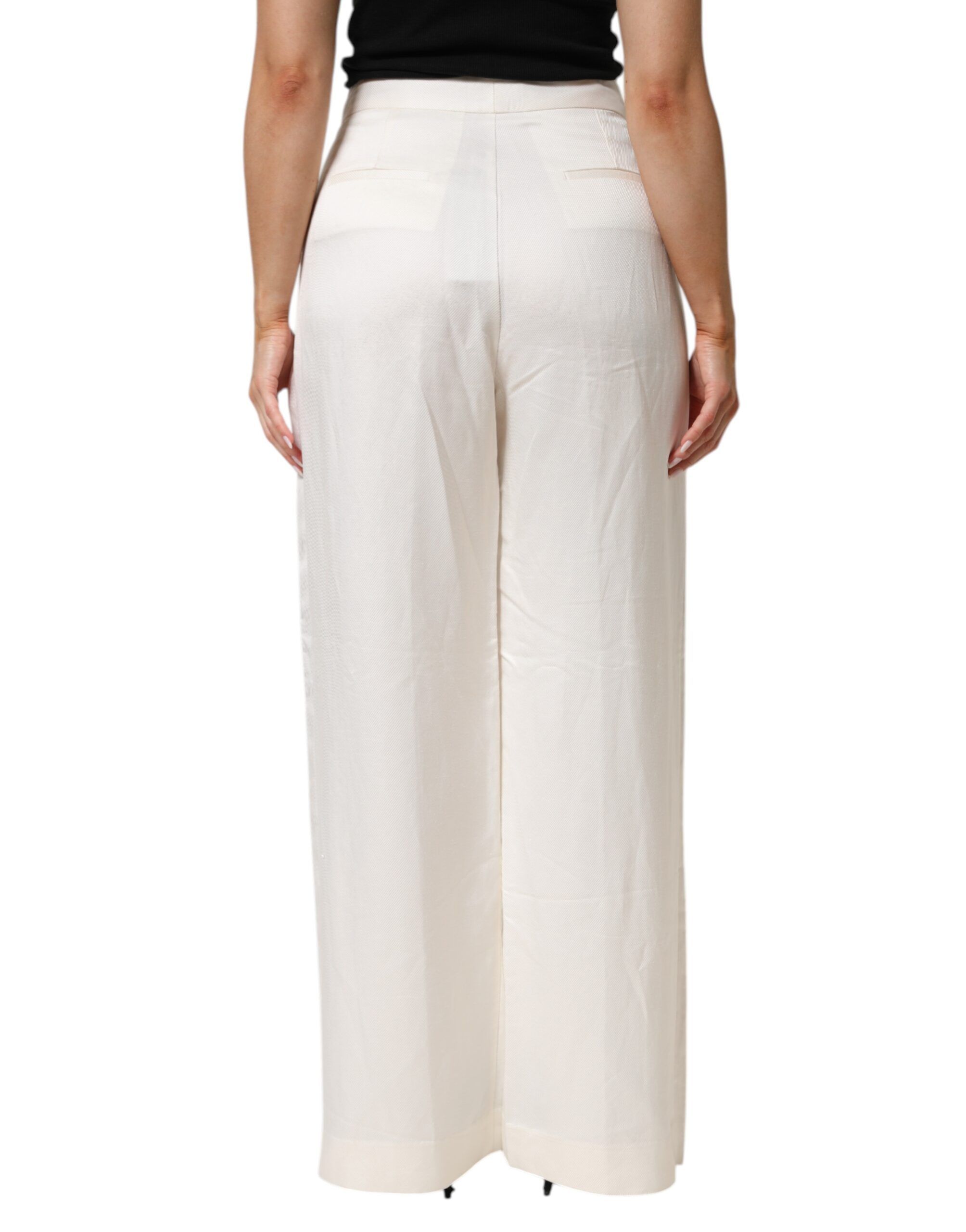 Viscose Linen Wide Leg Palazzo Womens Pants - Brian Dales - Modalova
