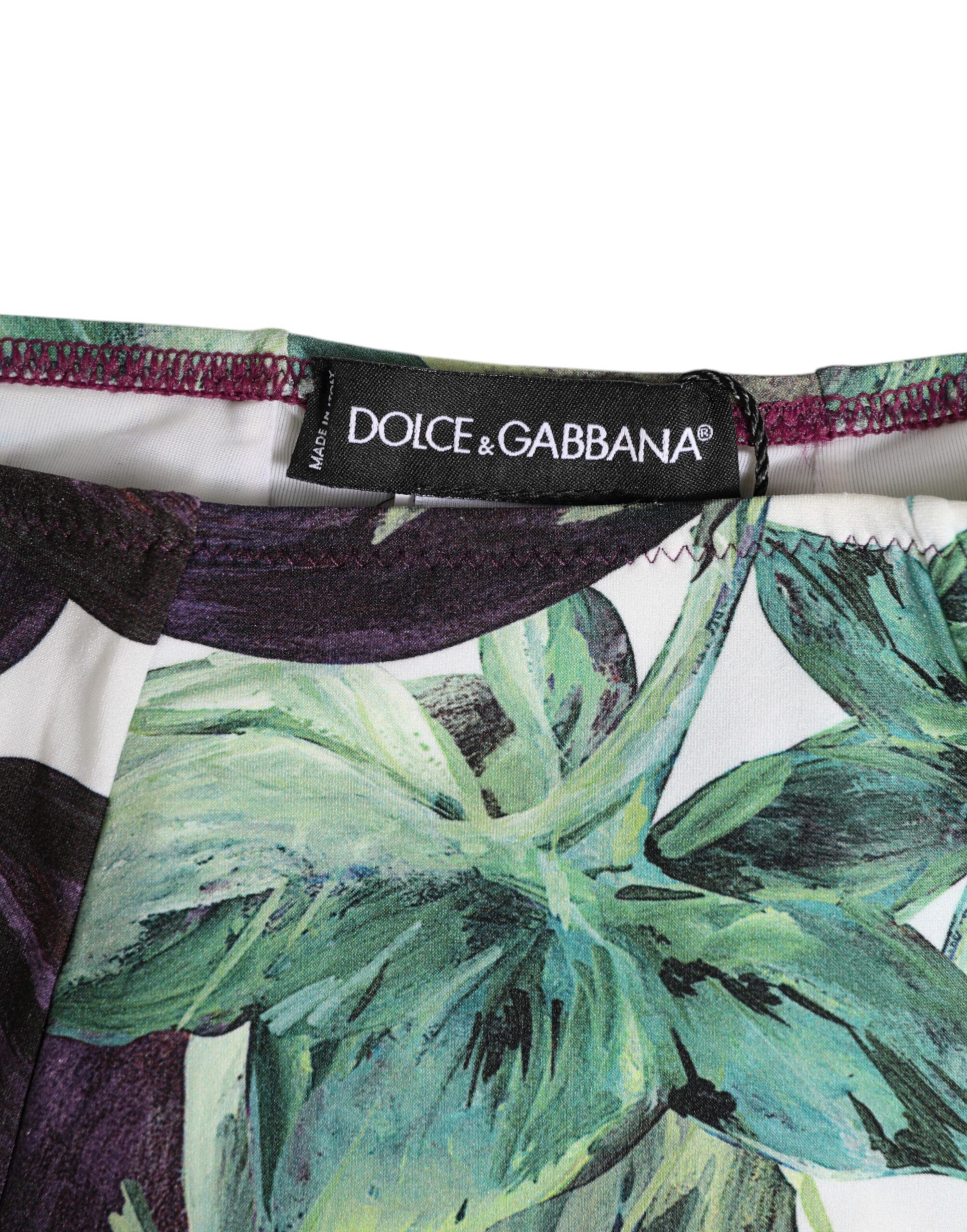 Eggplant Print High-Waist Briefs Women's Underwear - Dolce & Gabbana - Modalova