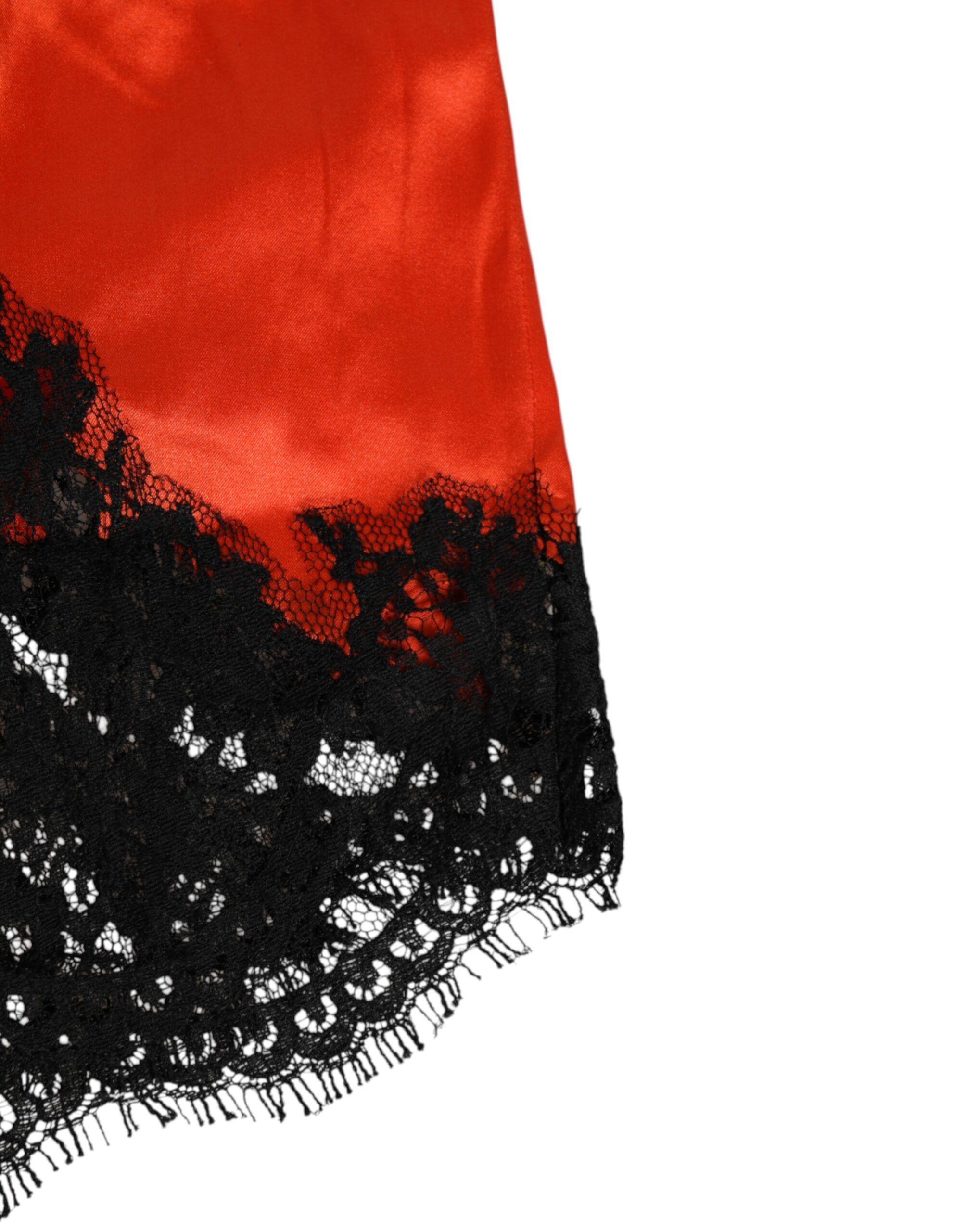 Silk Satin Lace Shorts Women's Underwear - Dolce & Gabbana - Modalova
