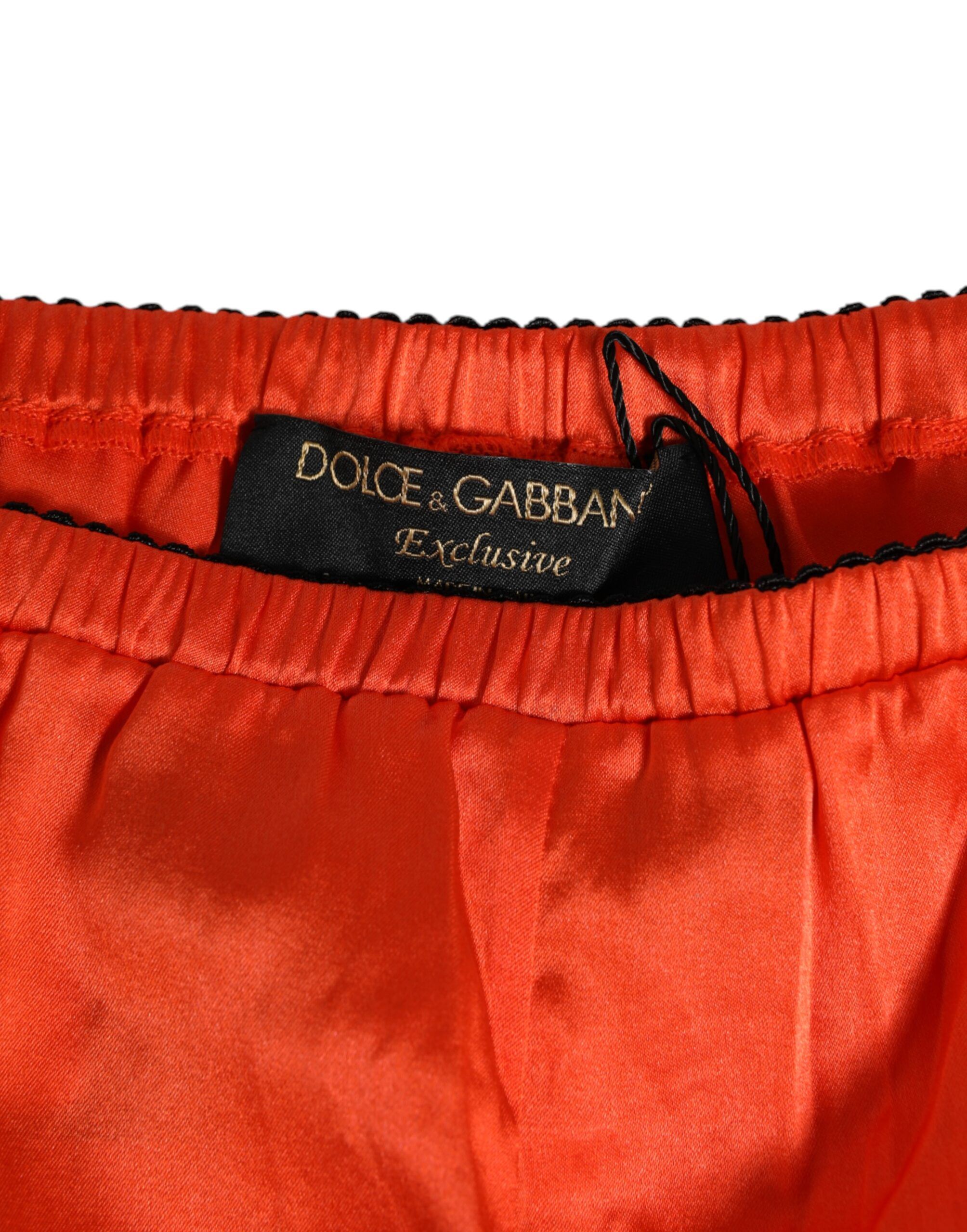 Silk Satin Lace Shorts Women's Underwear - Dolce & Gabbana - Modalova