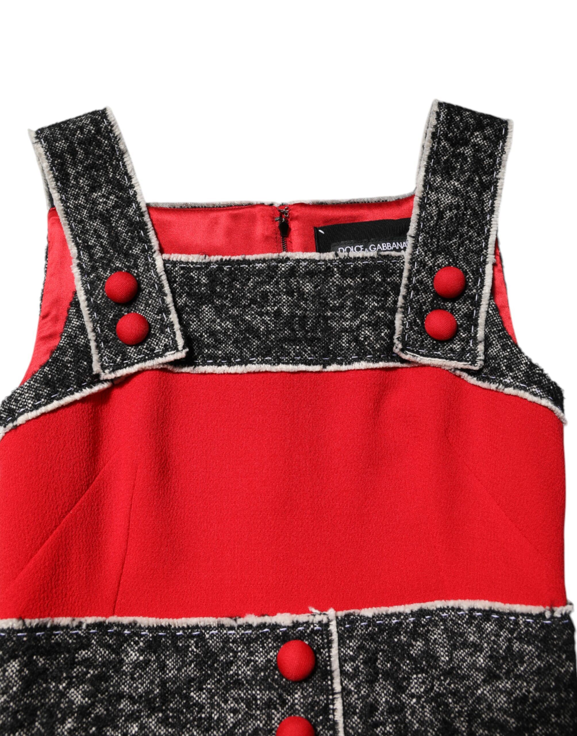Wool Sleeveless A-line Flared Mini Women's Dress - Dolce & Gabbana - Modalova