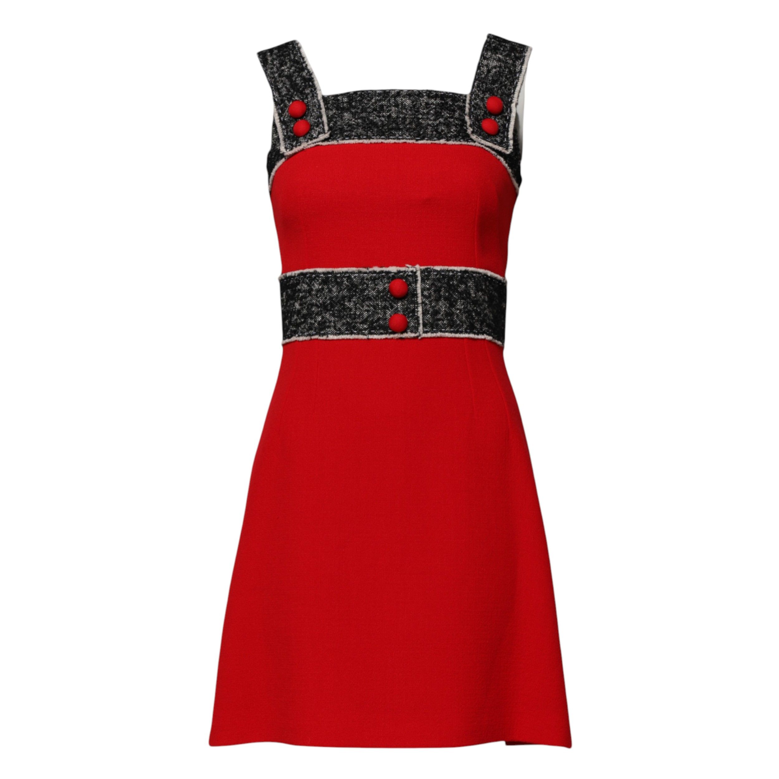 Wool Sleeveless A-line Flared Mini Women's Dress - Dolce & Gabbana - Modalova