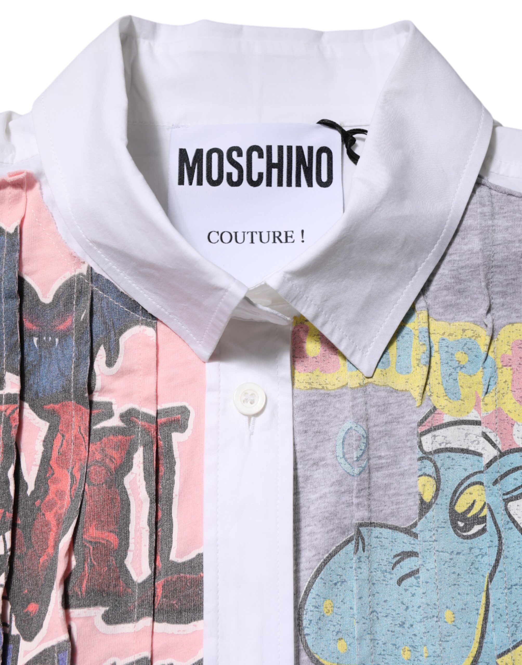 Printed Collared Button Mini Shirt Women's Dress (Pre-Owned) - Moschino Couture - Modalova