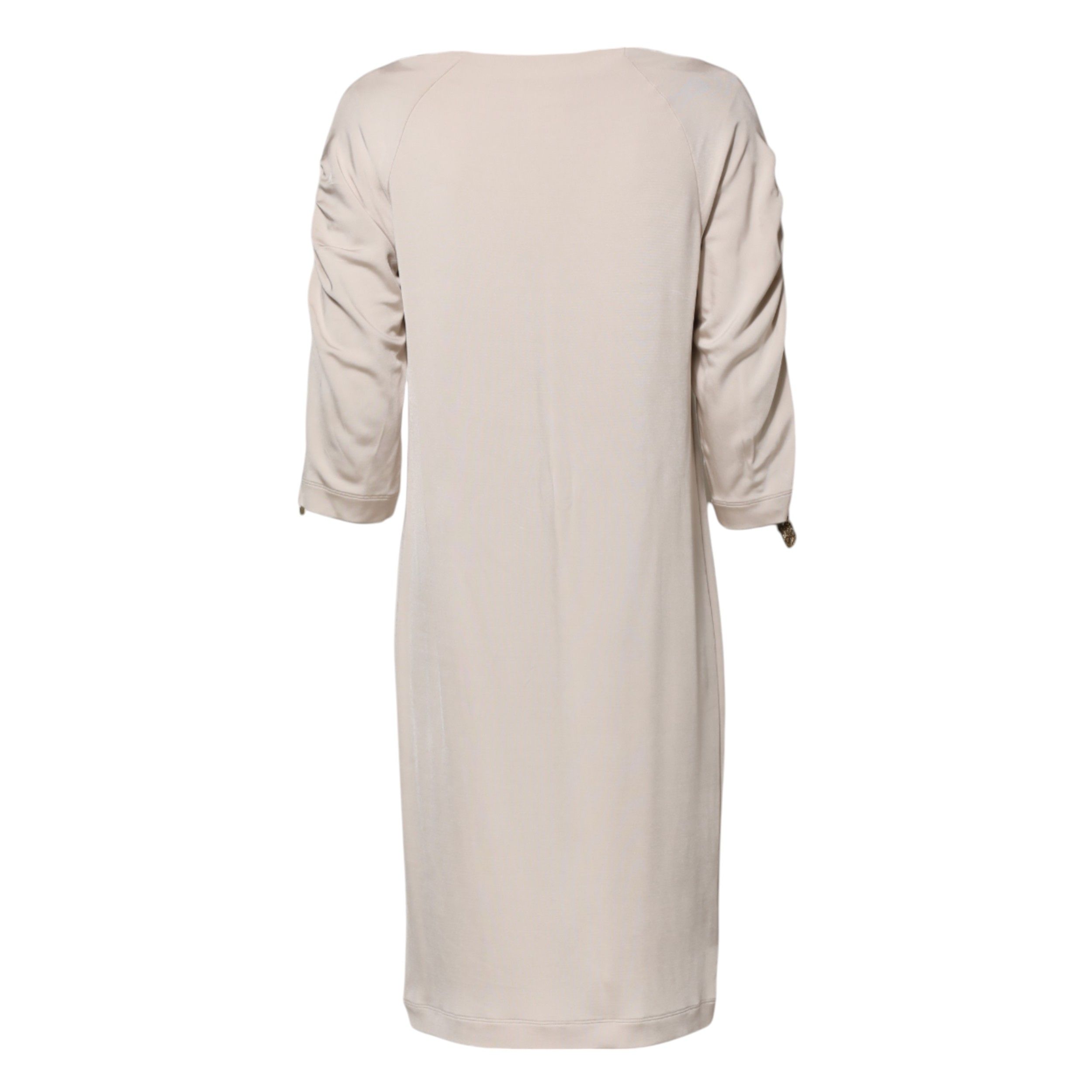 Ivory Viscose Sheath Knee Length Women's Dress (Pre-Owned) - Roberto Cavalli - Modalova