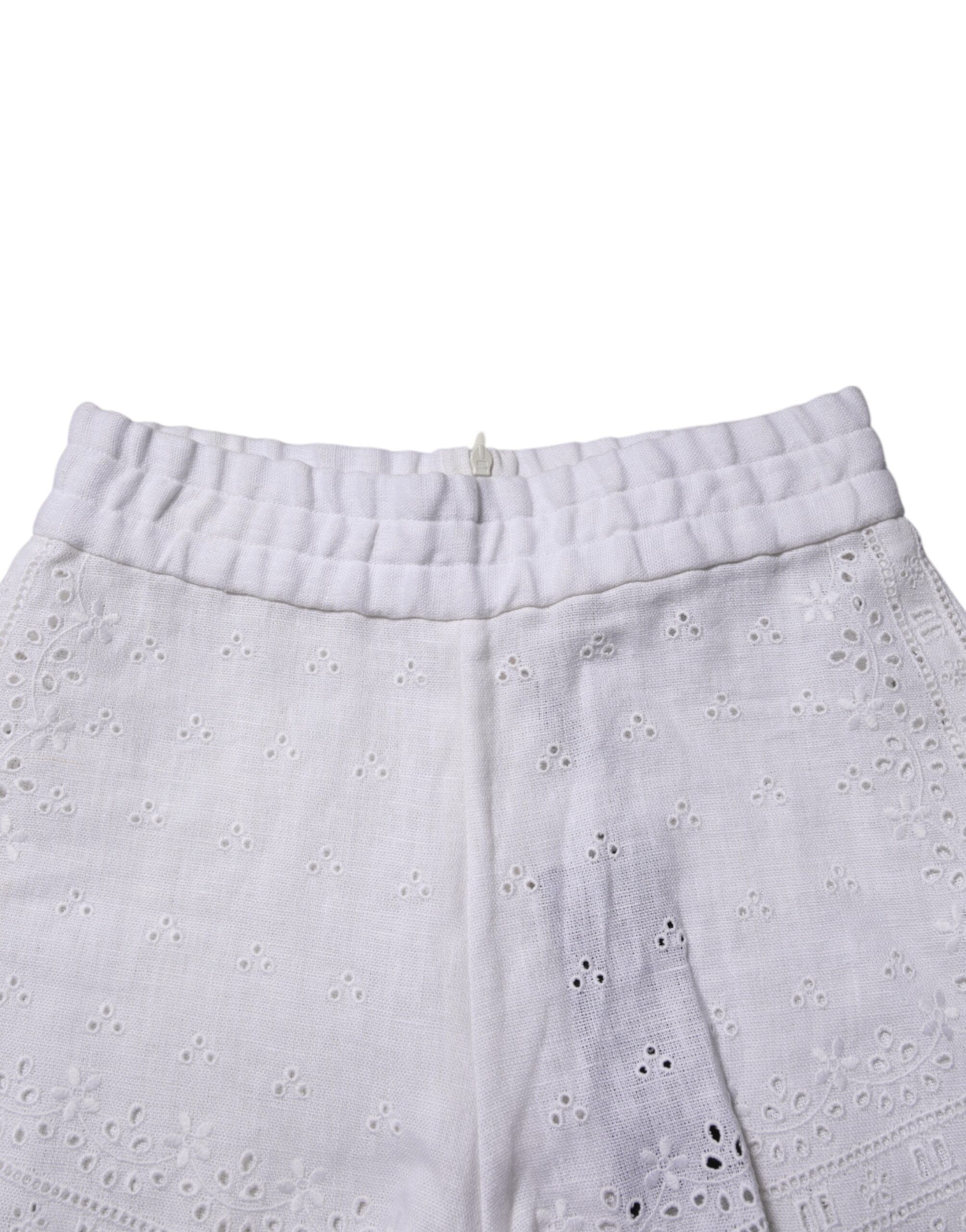 Linen High Waisted Hot Pants Women's Shorts (Pre-Owned) - Dolce & Gabbana - Modalova