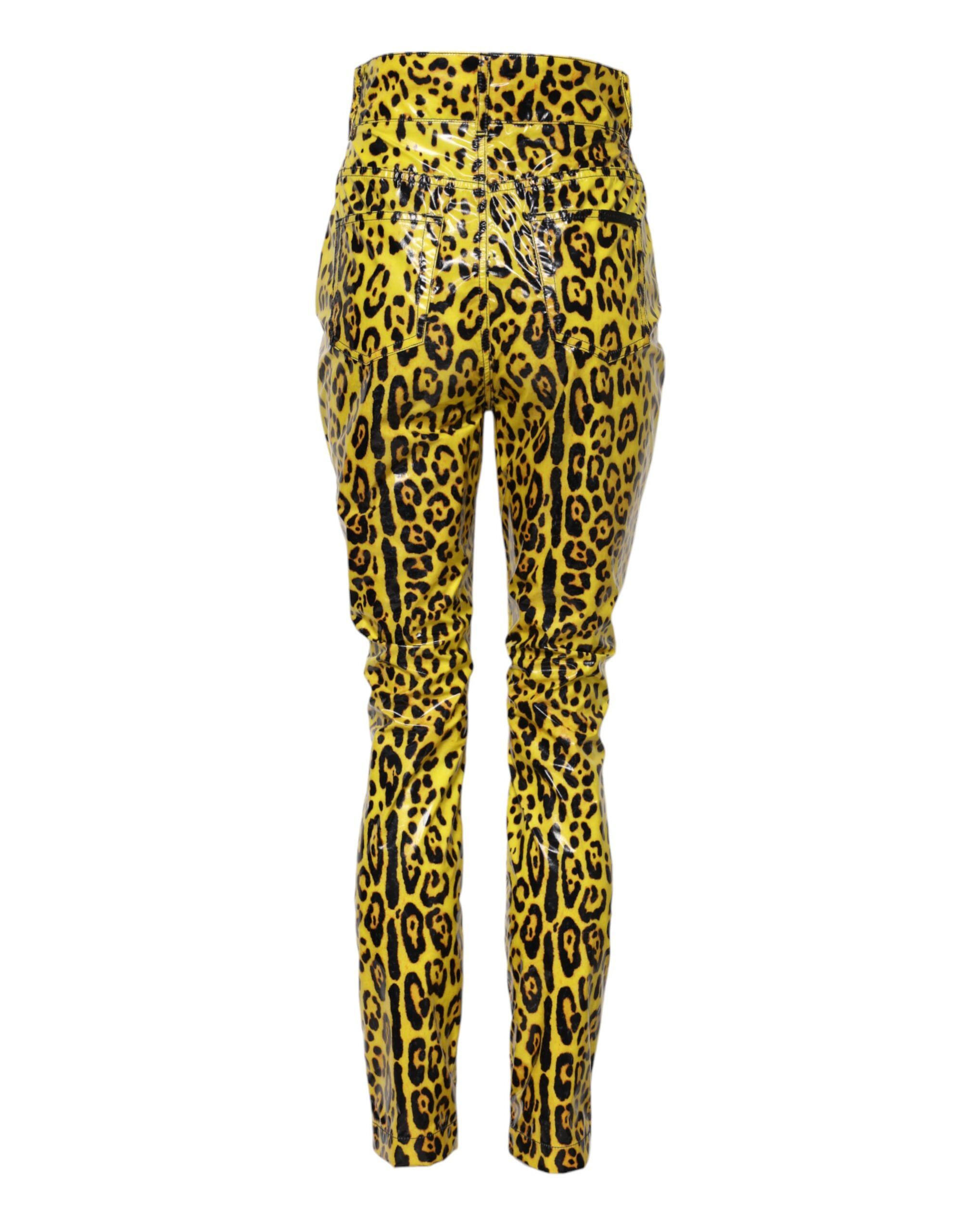 Leopard High Waist Slim Women's Pants (Pre-Owned) - Dolce & Gabbana - Modalova