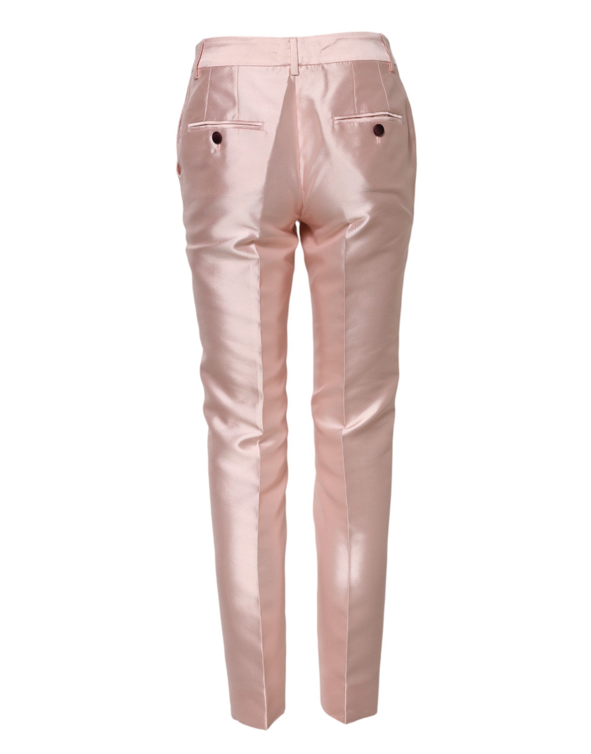 Satin High Waist Tapered Women's Pants - Dolce & Gabbana - Modalova