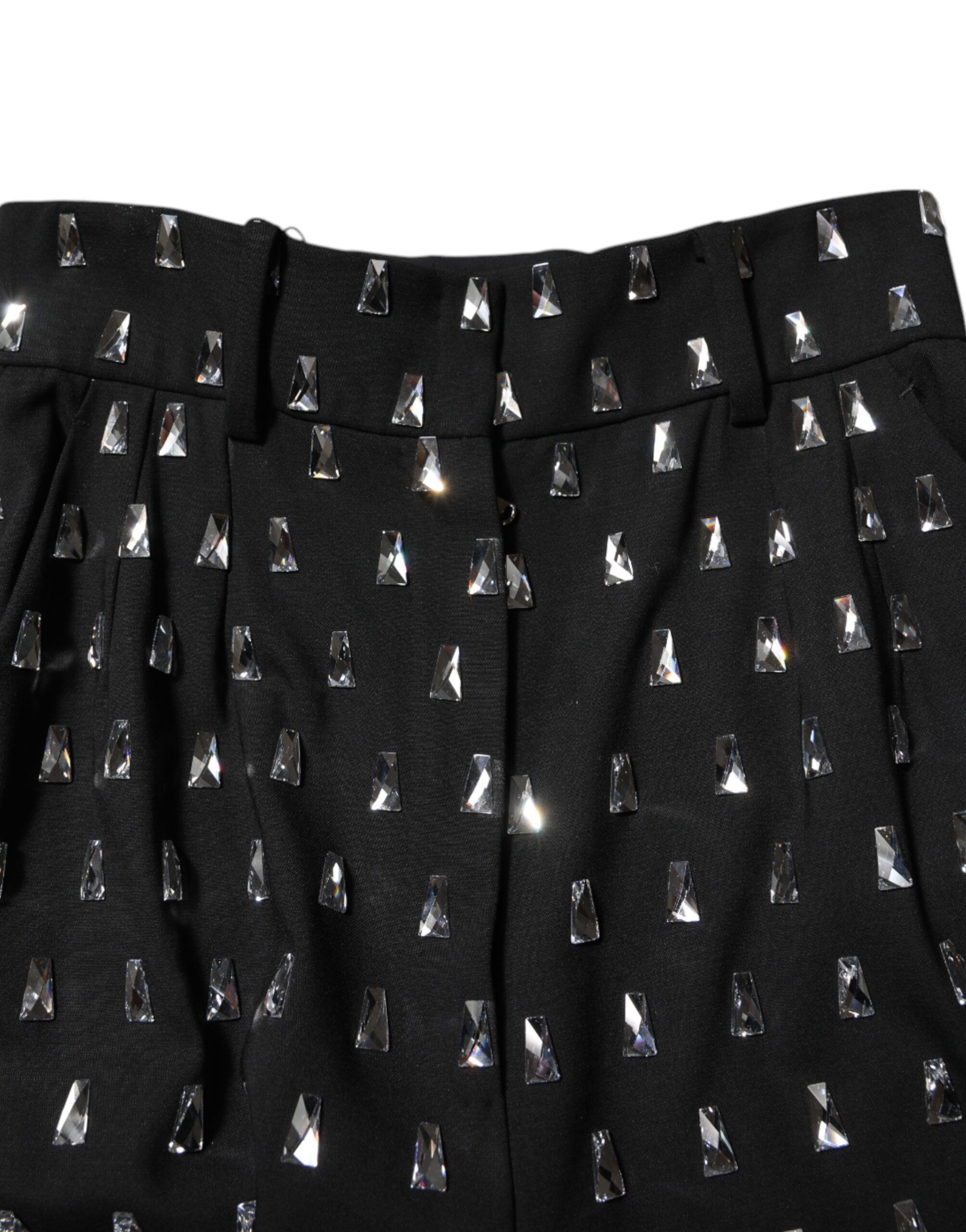 Crystal Embellished Wide Leg Women's Pants - Dolce & Gabbana - Modalova