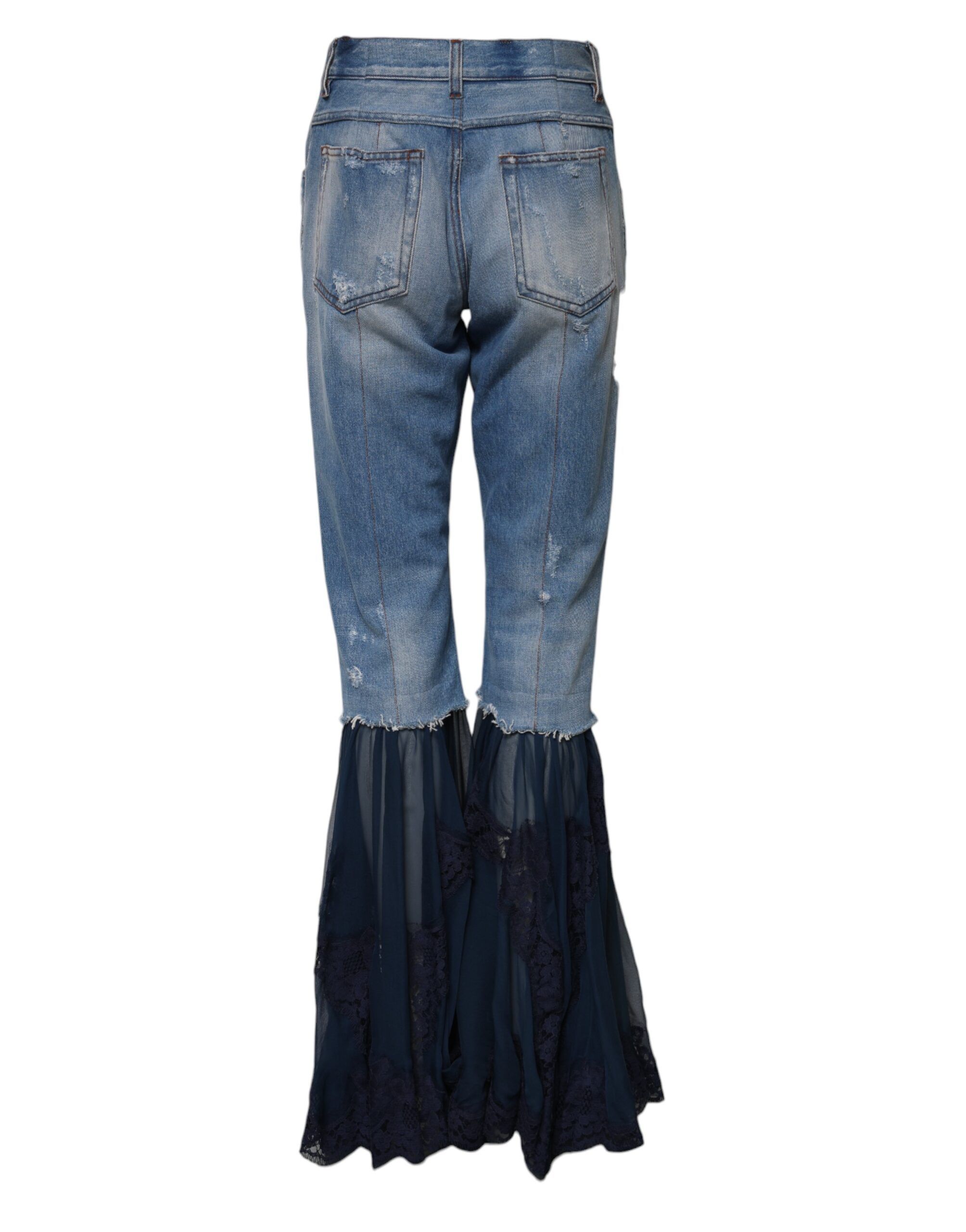Cotton High Waist Flared Denim Women's Jeans - Dolce & Gabbana - Modalova