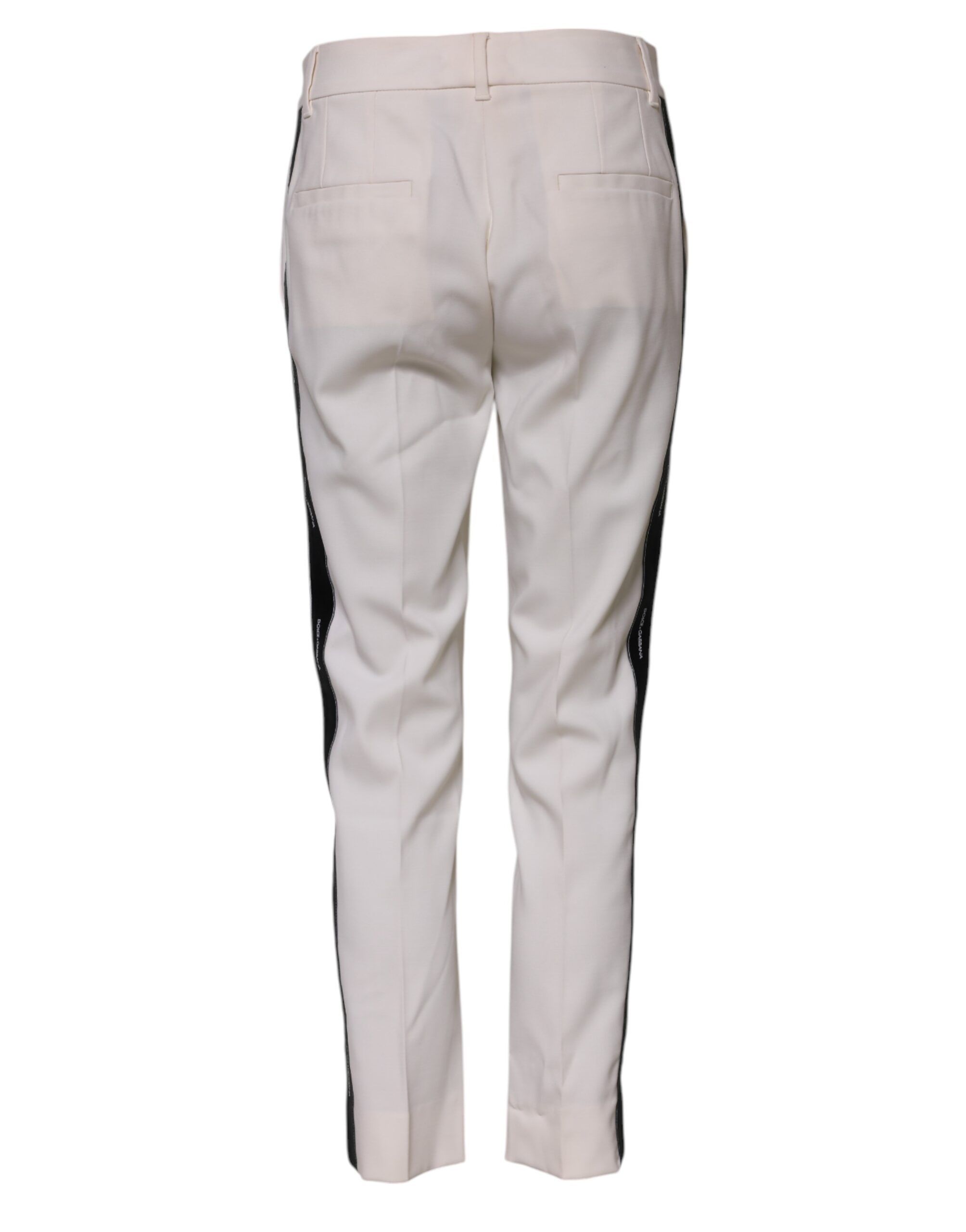 Wool Mid Waist Tapered Trouser Women's Pants - Dolce & Gabbana - Modalova