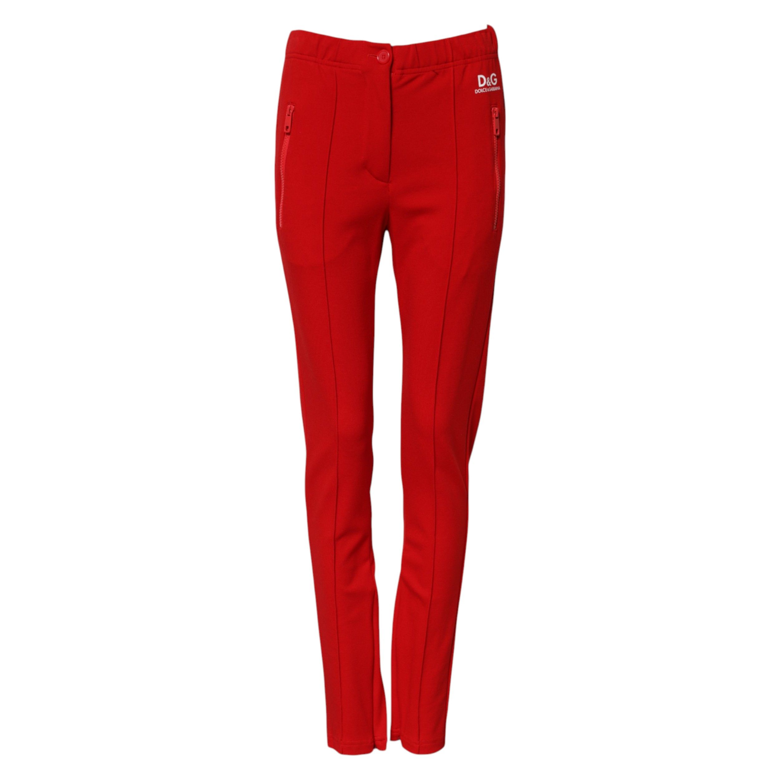 Mid Waist Slim Fit Women's Pants - Dolce & Gabbana - Modalova