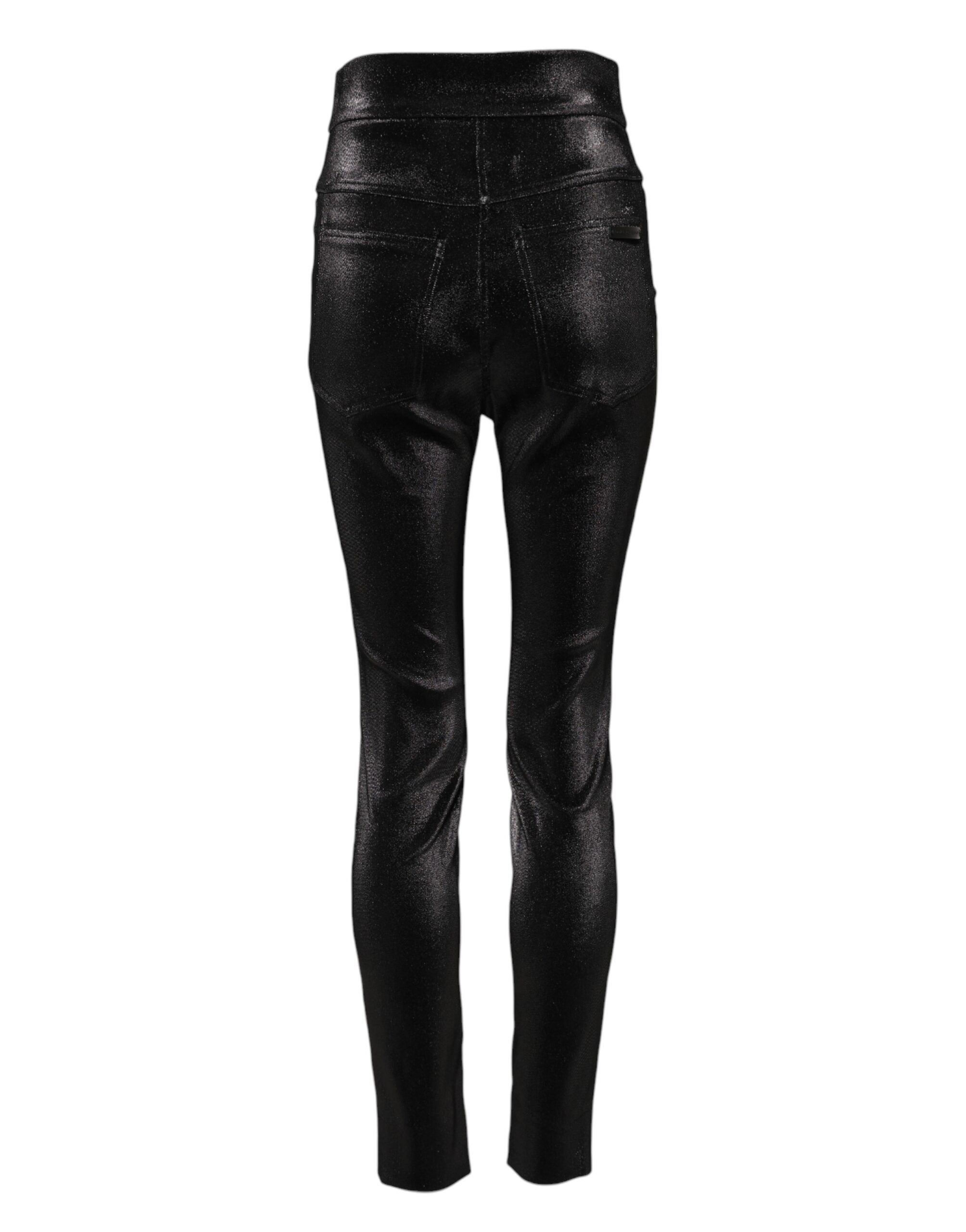 Cotton Stretch Lurex Thread Skinny Women's Pants - Dolce & Gabbana - Modalova