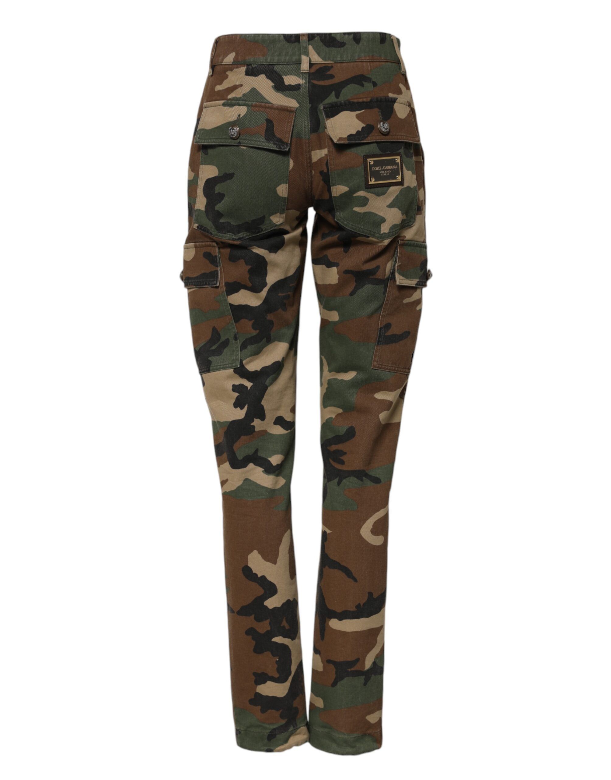 Camouflage Cargo Women's Pants - Dolce & Gabbana - Modalova