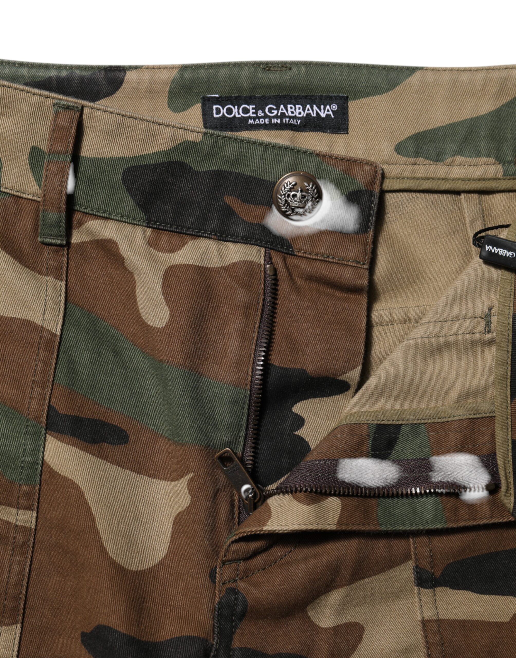 Camouflage Cargo Women's Pants - Dolce & Gabbana - Modalova