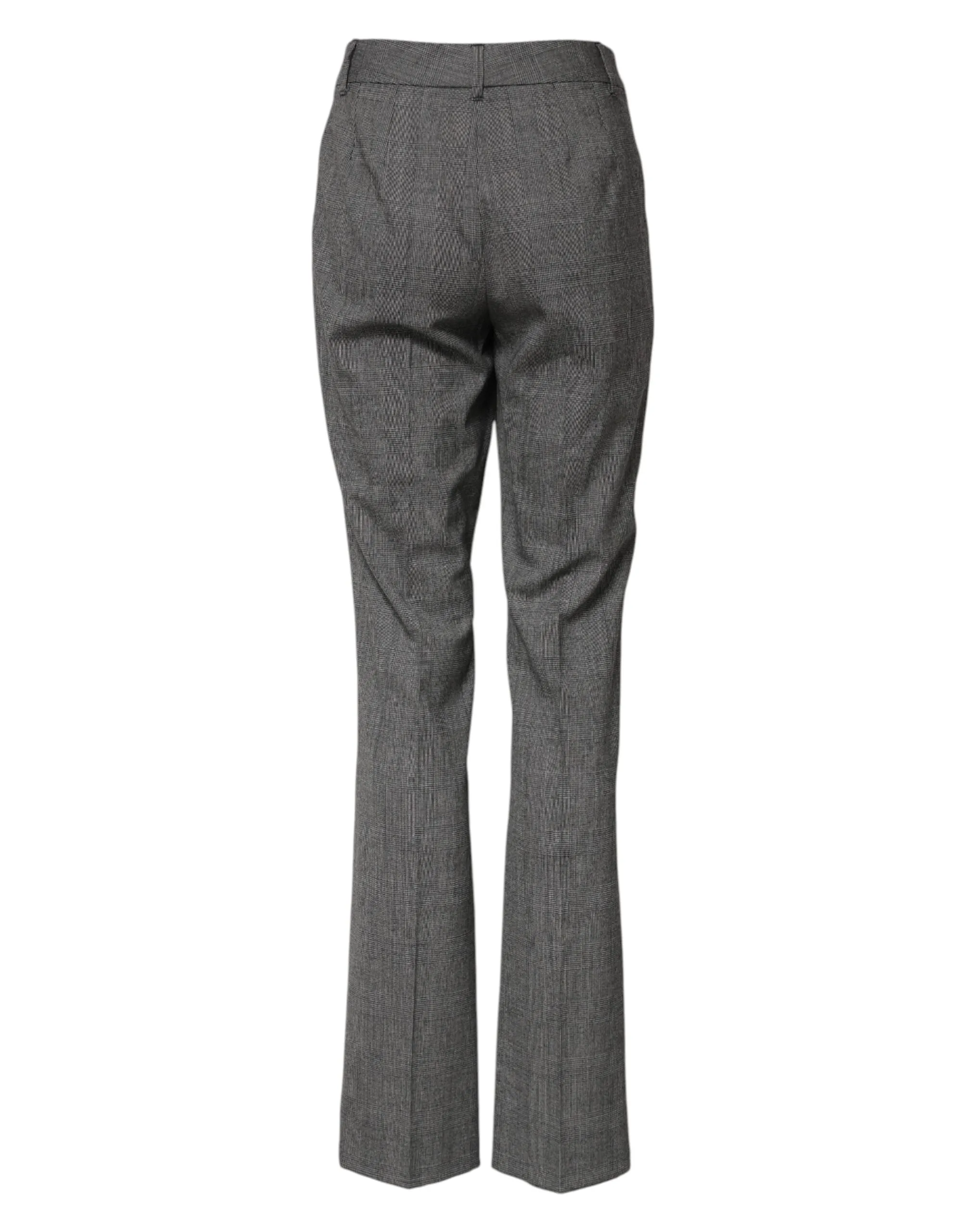 Checkered High Waist Flared Women's Pants - Dolce & Gabbana - Modalova