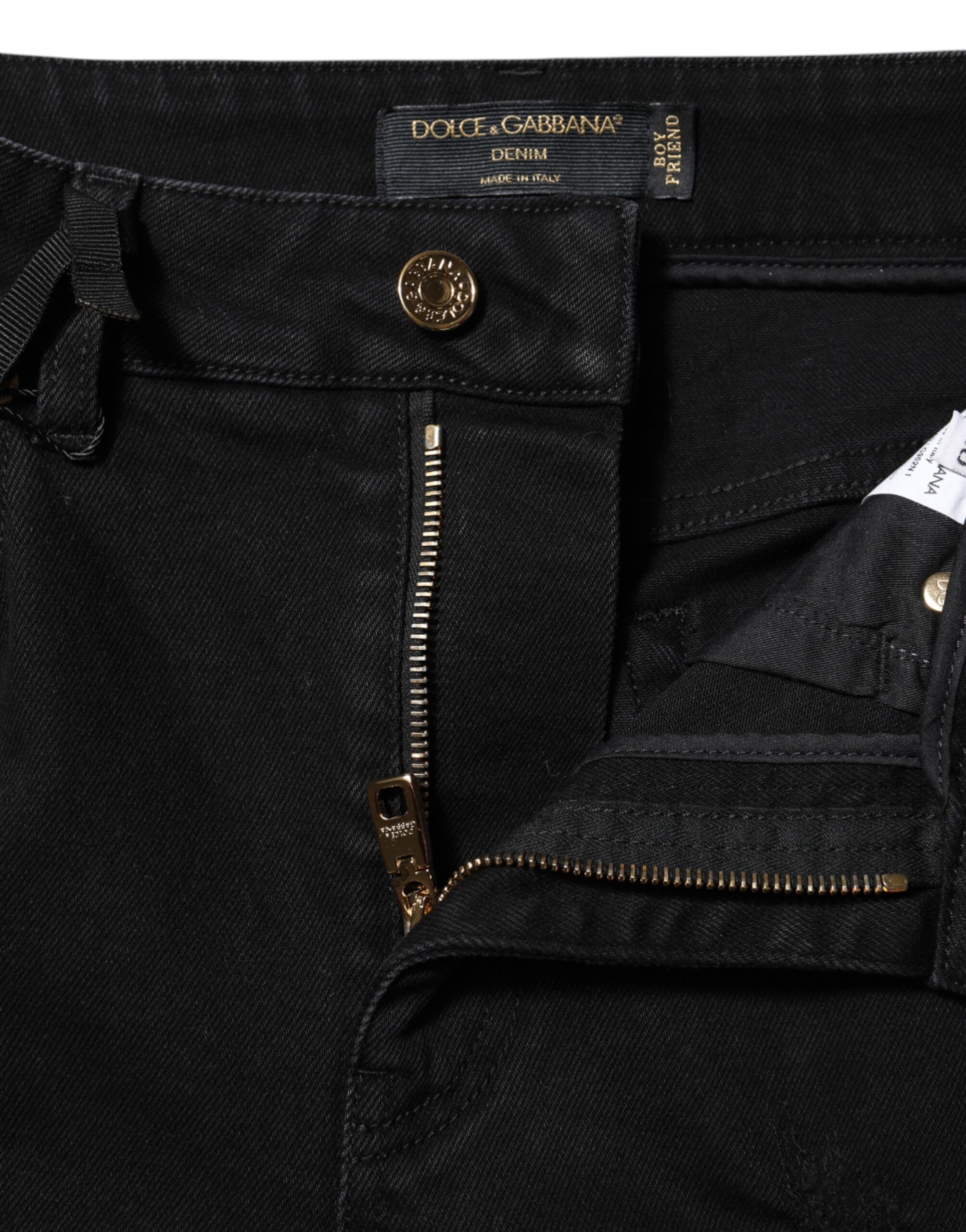 Boyfriend Cotton Flared Denim Women's Jeans - Dolce & Gabbana - Modalova