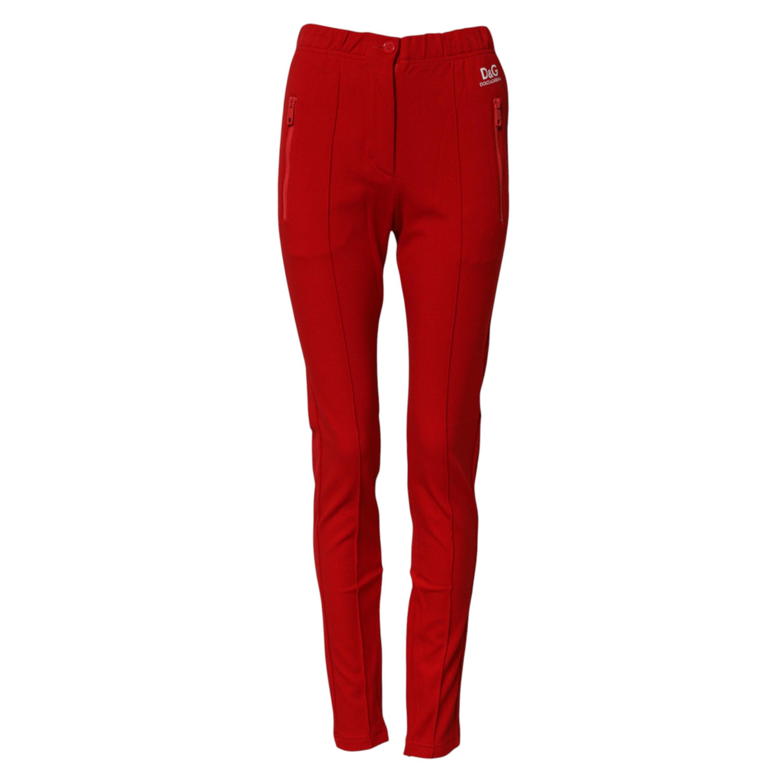 Mid Waist Slim Fit Women's Pants - Dolce & Gabbana - Modalova