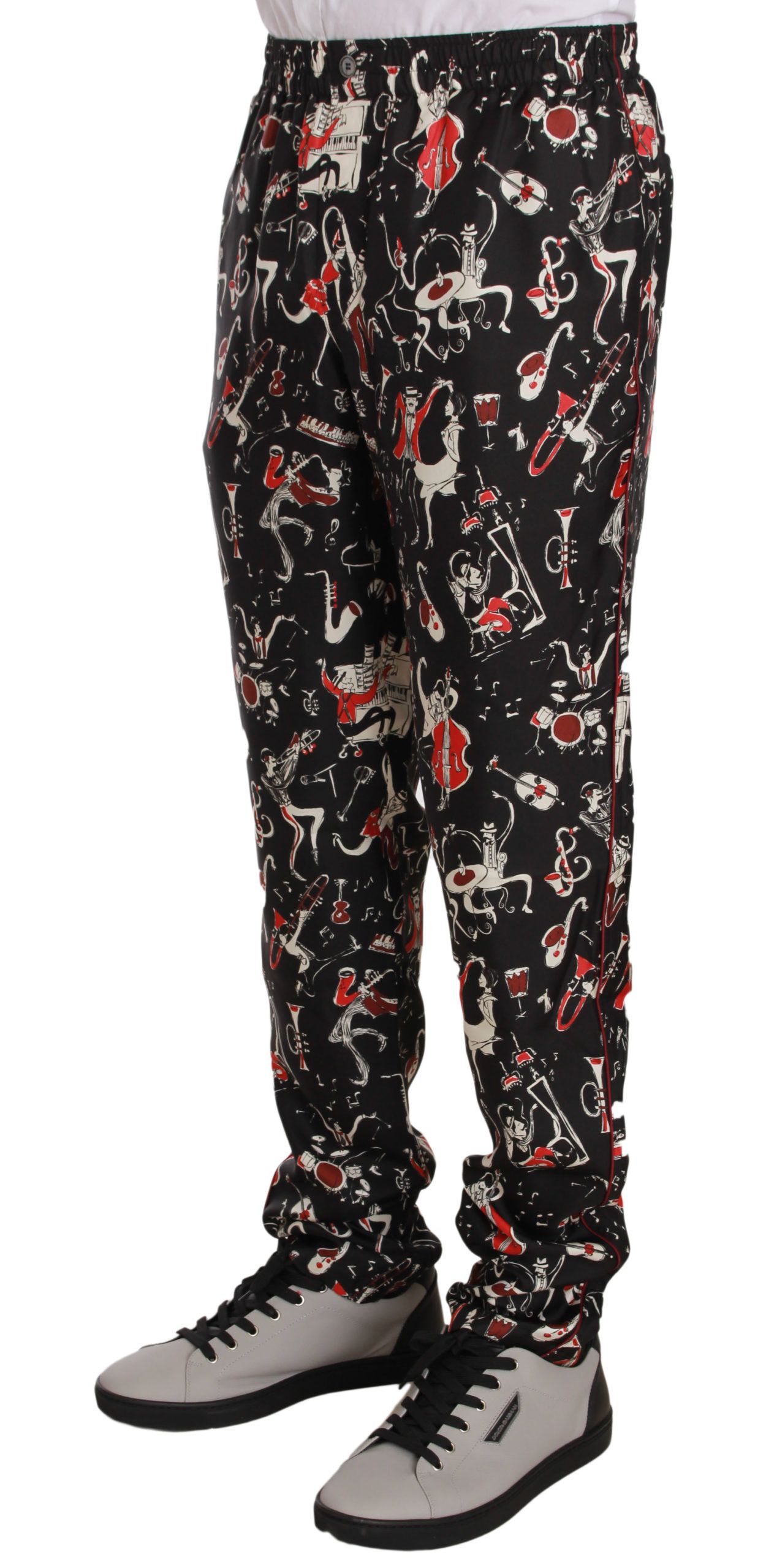 Musical Instrument Print Sleepwear Men's Pants - Dolce & Gabbana - Modalova