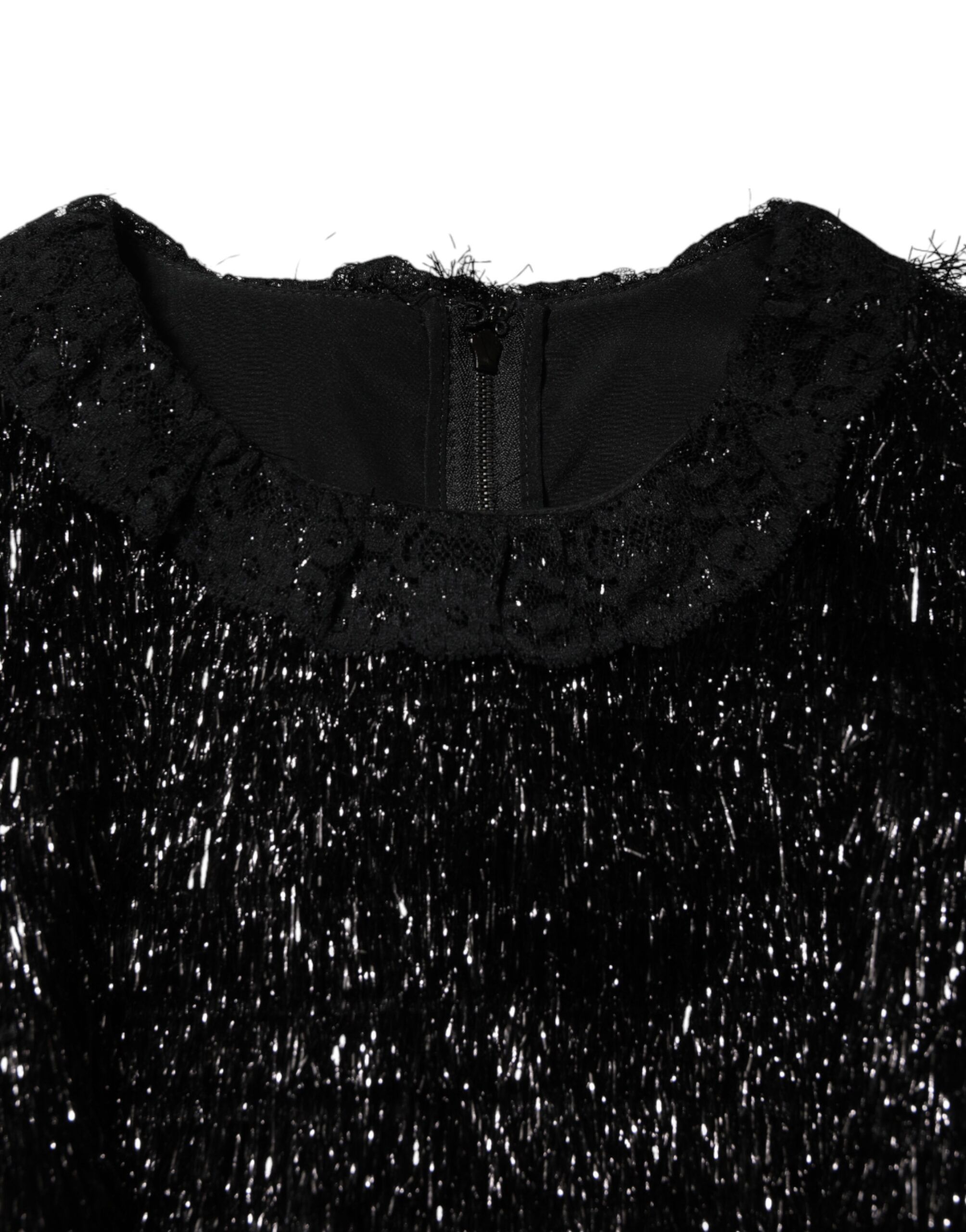 Metallic Polyester A-line Midi Women's Dress - Dolce & Gabbana - Modalova