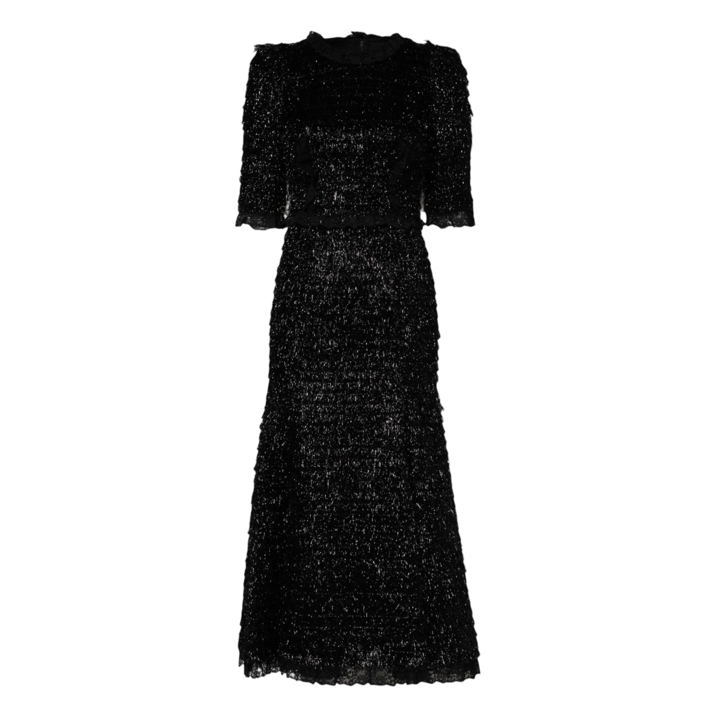 Metallic Polyester A-line Midi Women's Dress - Dolce & Gabbana - Modalova