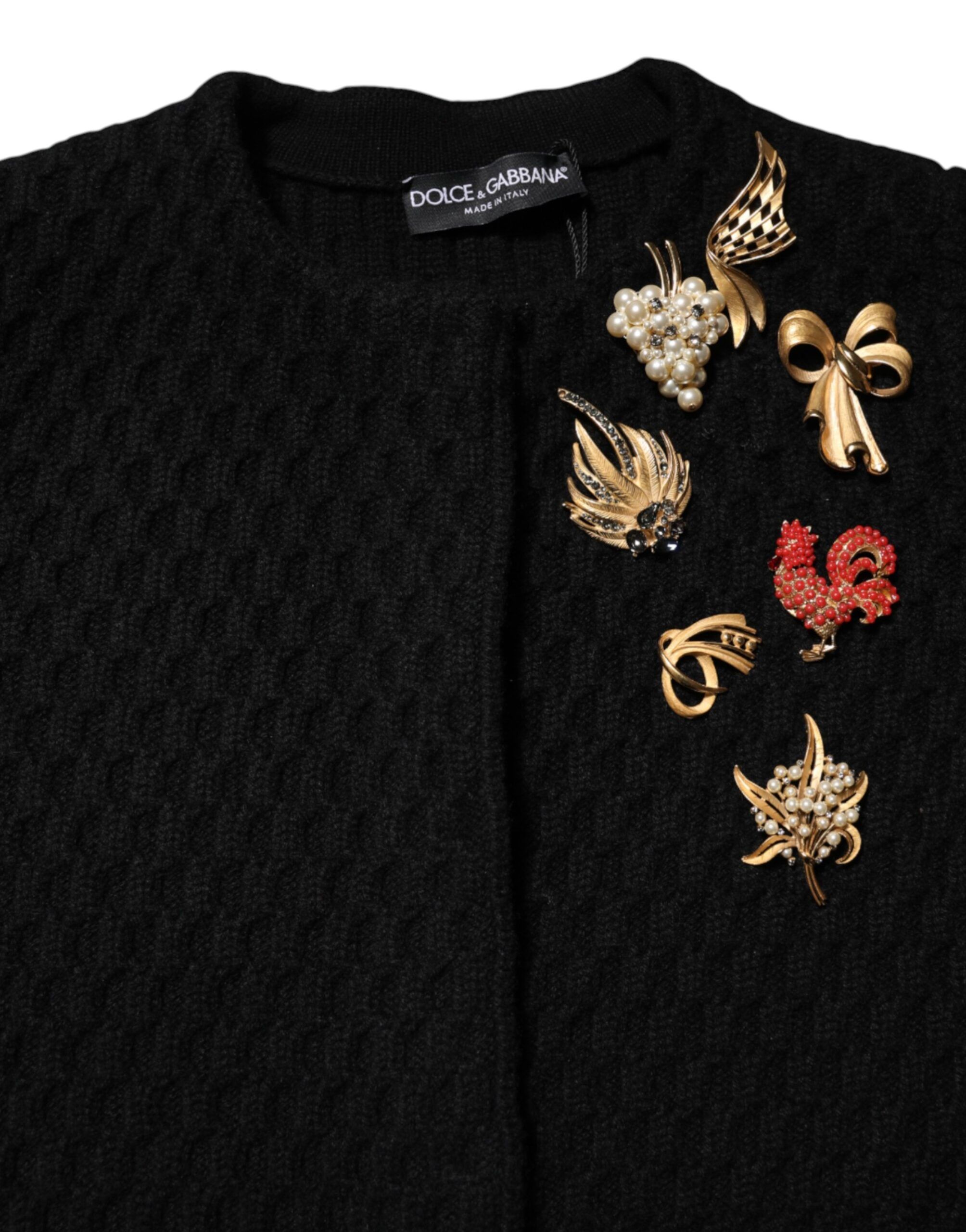 Cashmere Quilted Embellished Women's Jacket - Dolce & Gabbana - Modalova
