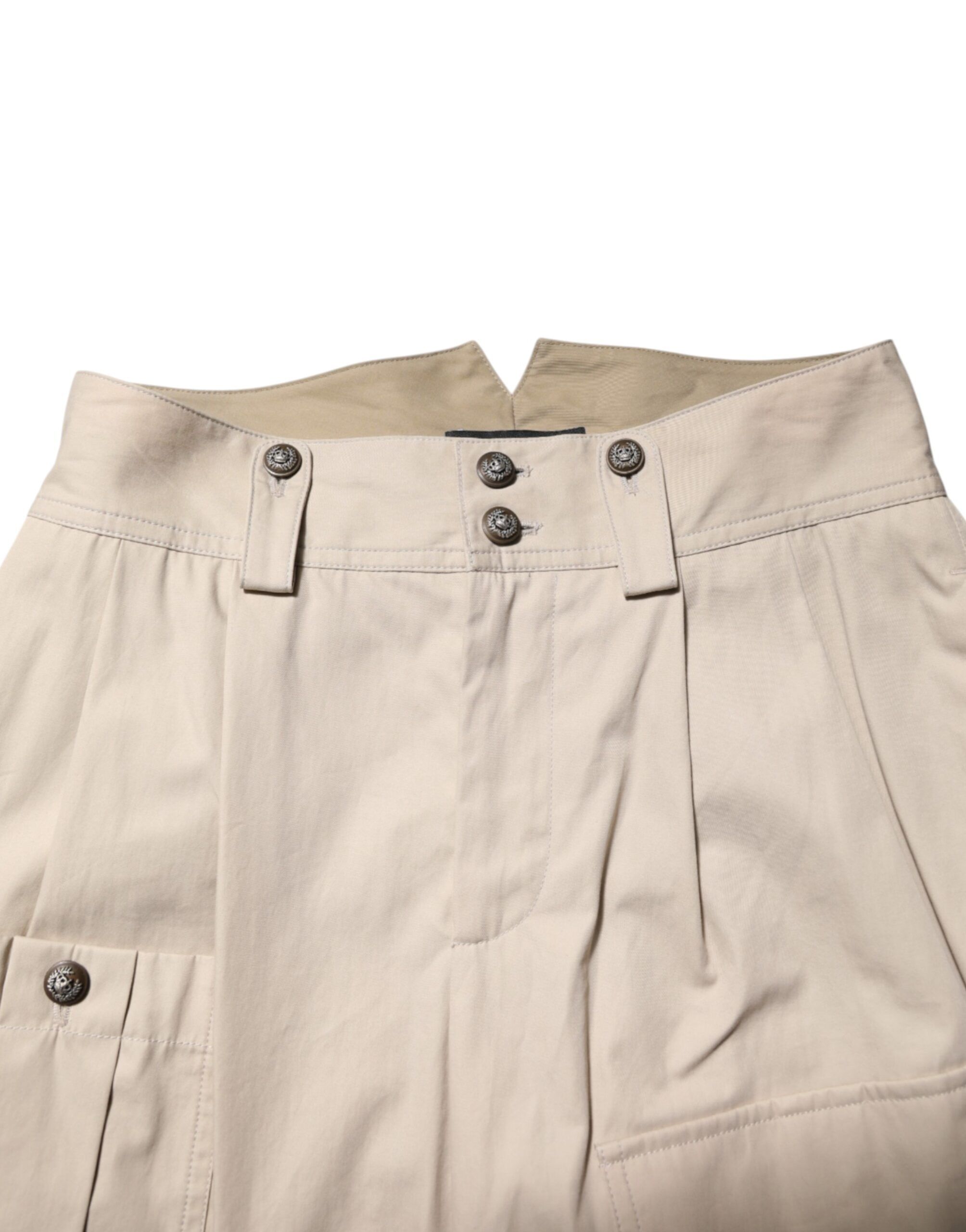 Cotton High Waisted Women's Pants - Dolce & Gabbana - Modalova