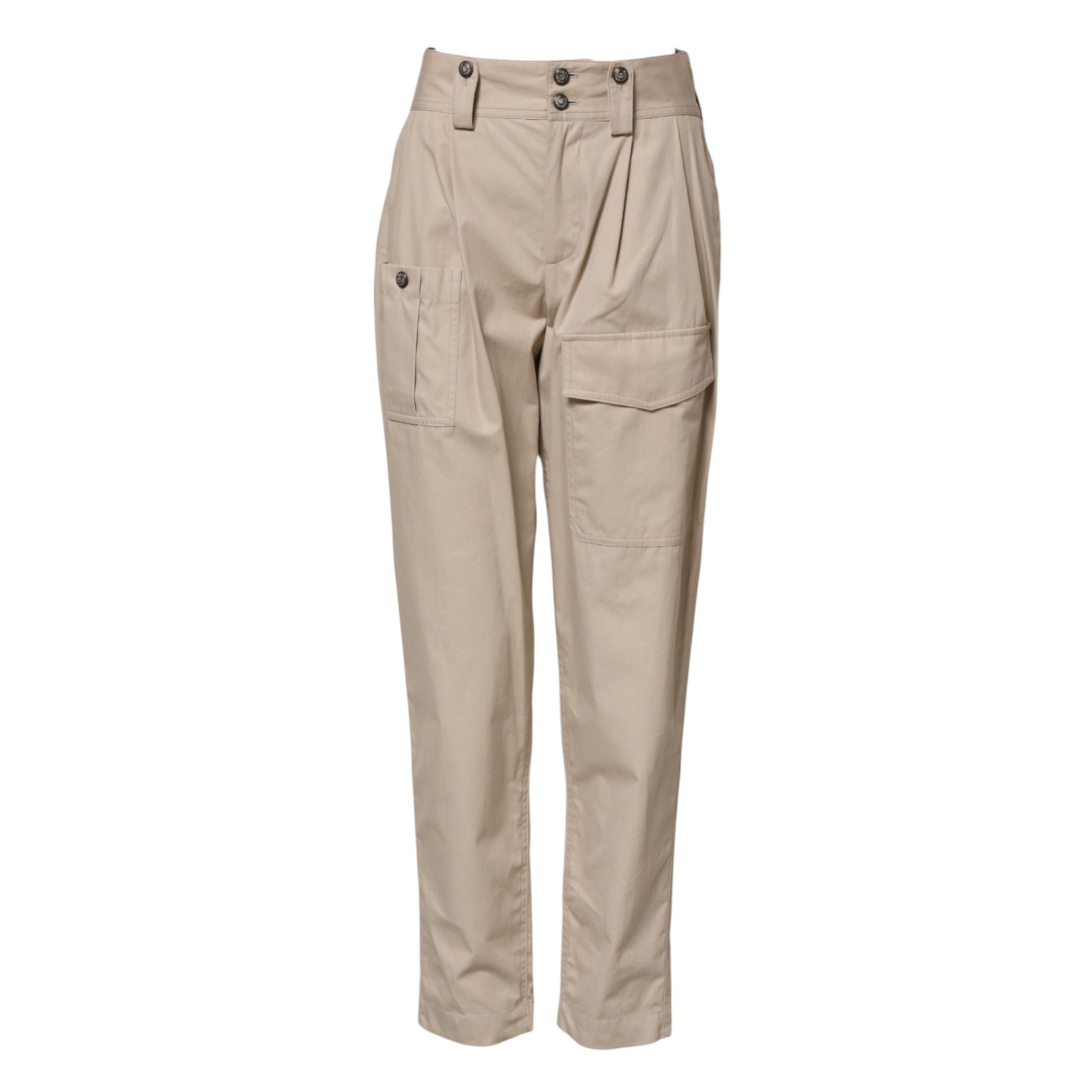 Cotton High Waisted Women's Pants - Dolce & Gabbana - Modalova