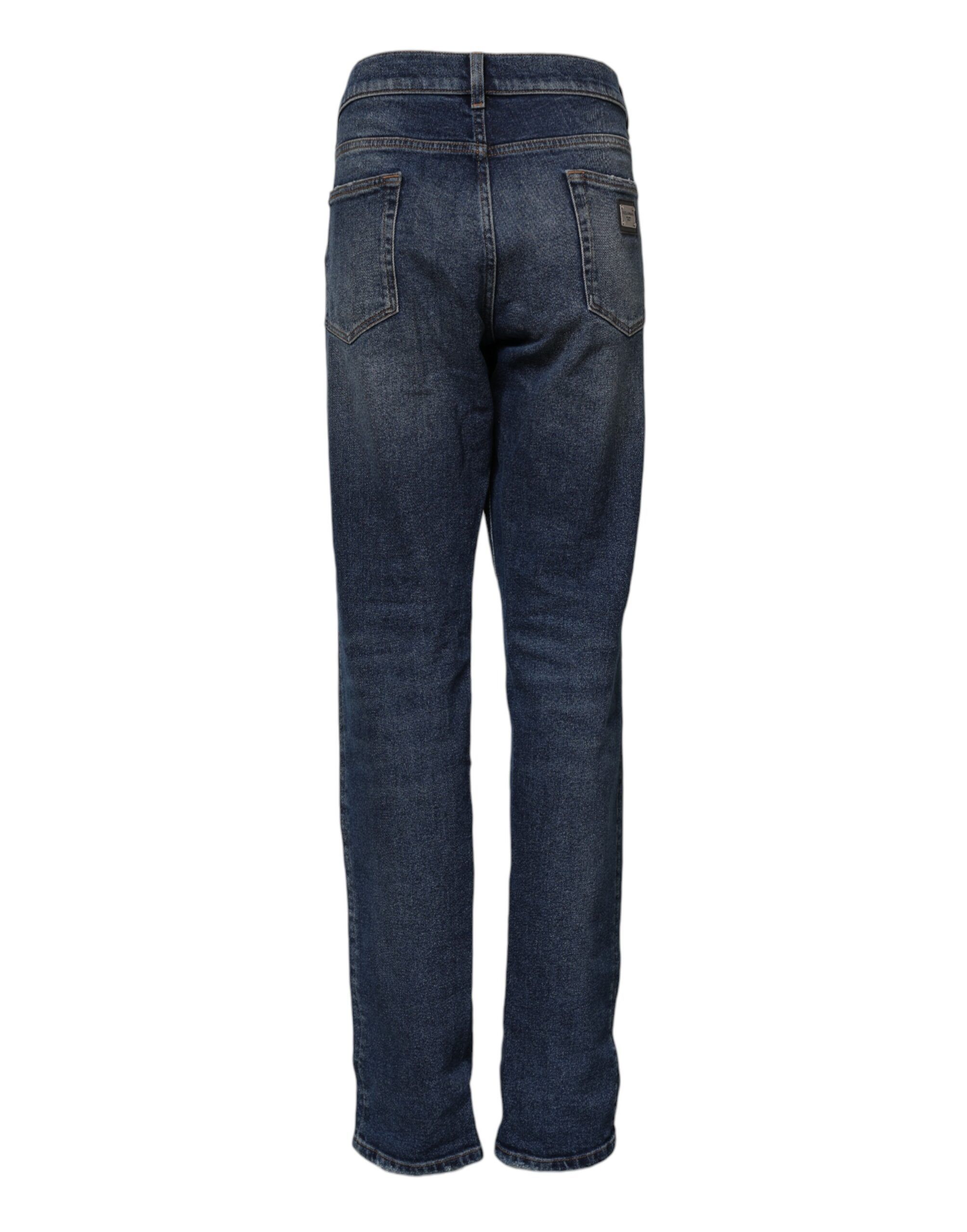 Cotton Mid Waisted Straight Denim Women's Jeans - Dolce & Gabbana - Modalova